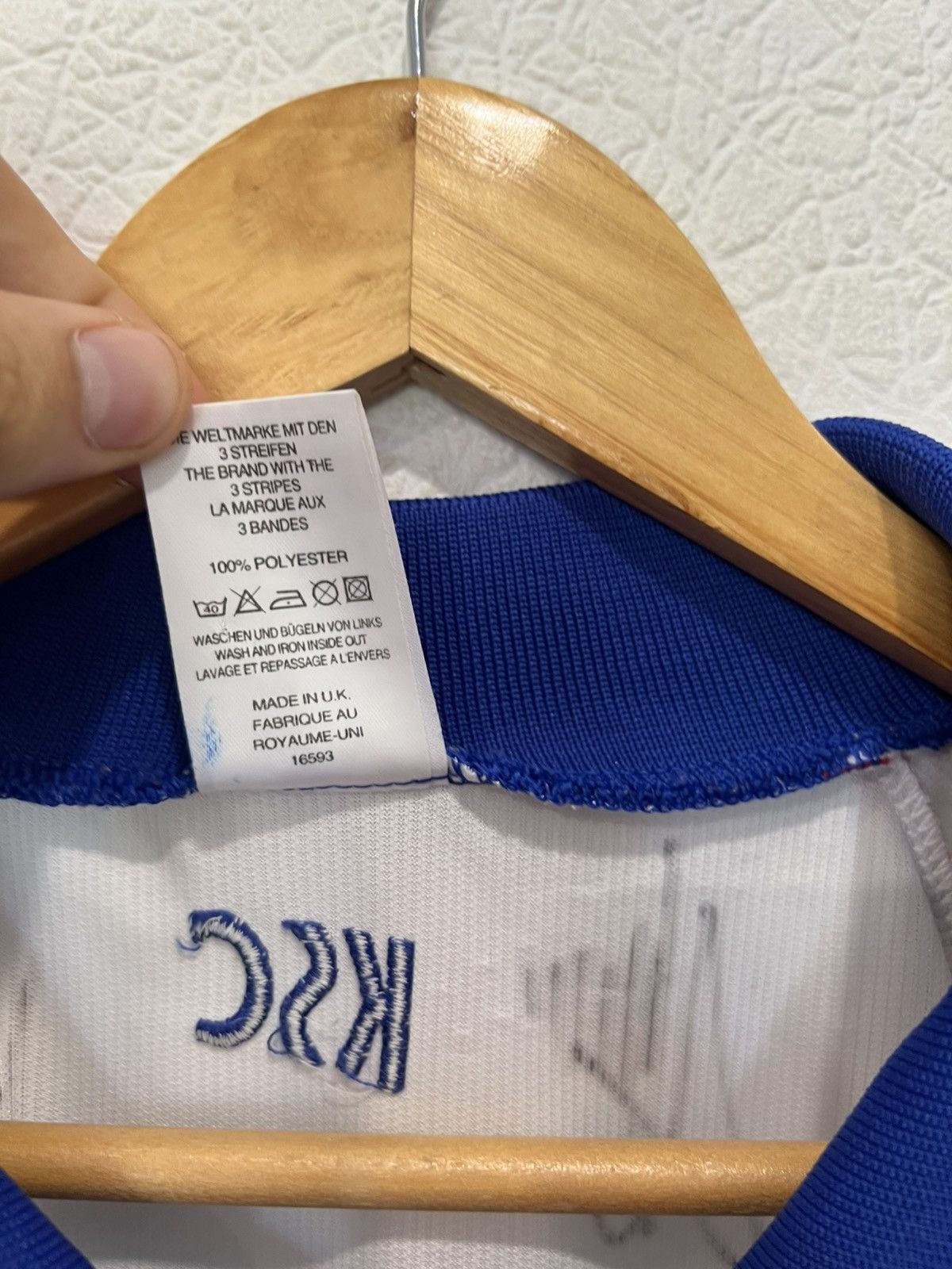 Adidas M. Vasquez Karlsruher Adidas 1998/1999 Home Soccer Jersey Size US XL / EU 56 / 4 - 5 Thumbnail