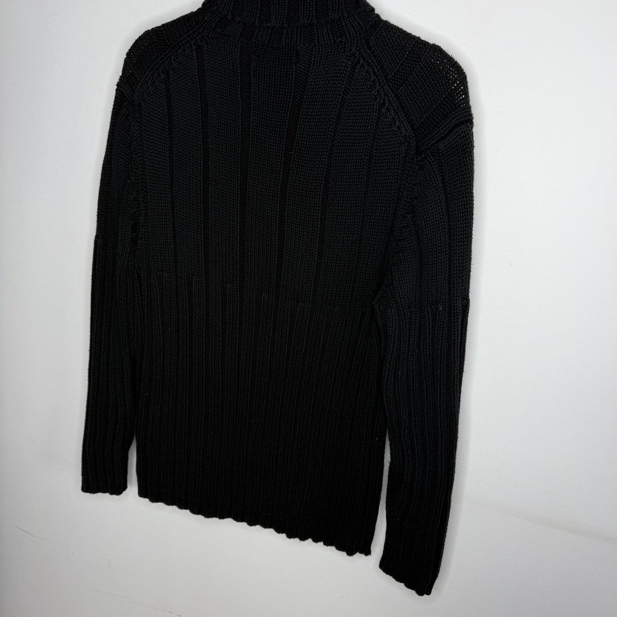 Yves Saint Laurent Thick YSL Sweater Turtleneck Black Yves Saint Vintage Paris Size US L / EU 52-54 / 3 - 11 Thumbnail