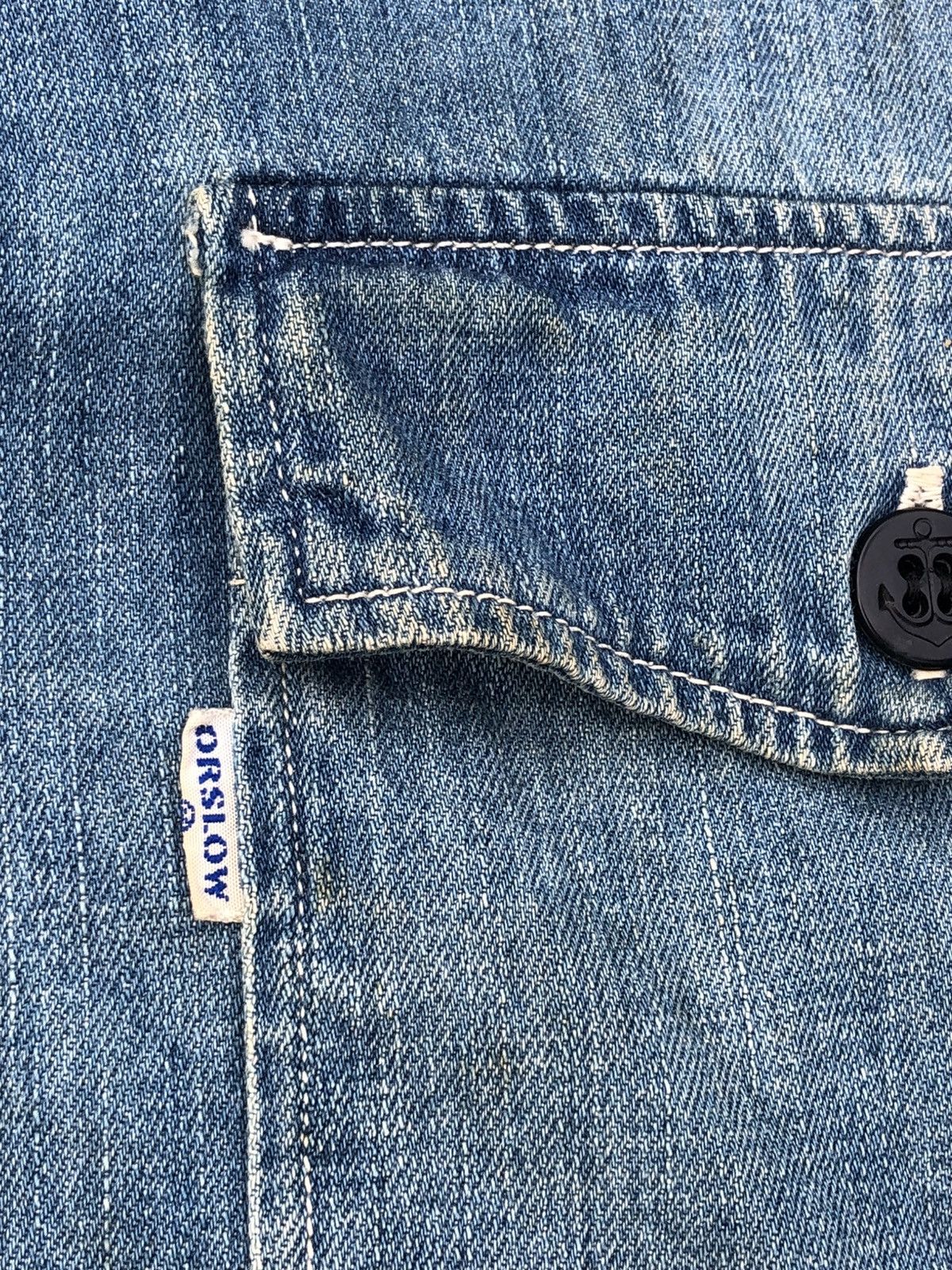 Orslow Orslow Hoodie Denim Shirt Size US M / EU 48-50 / 2 - 11 Thumbnail