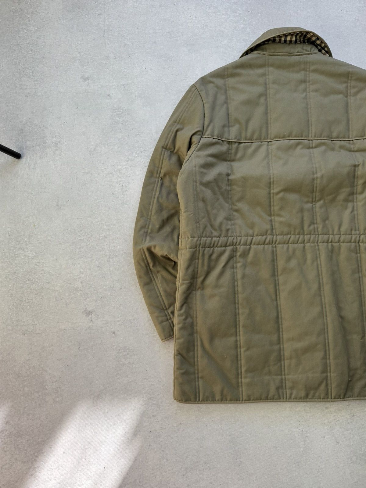 Aquascutum Aquascutum Quilted Short Coat Green Vintage Size US XL / EU 56 / 4 - 12 Thumbnail