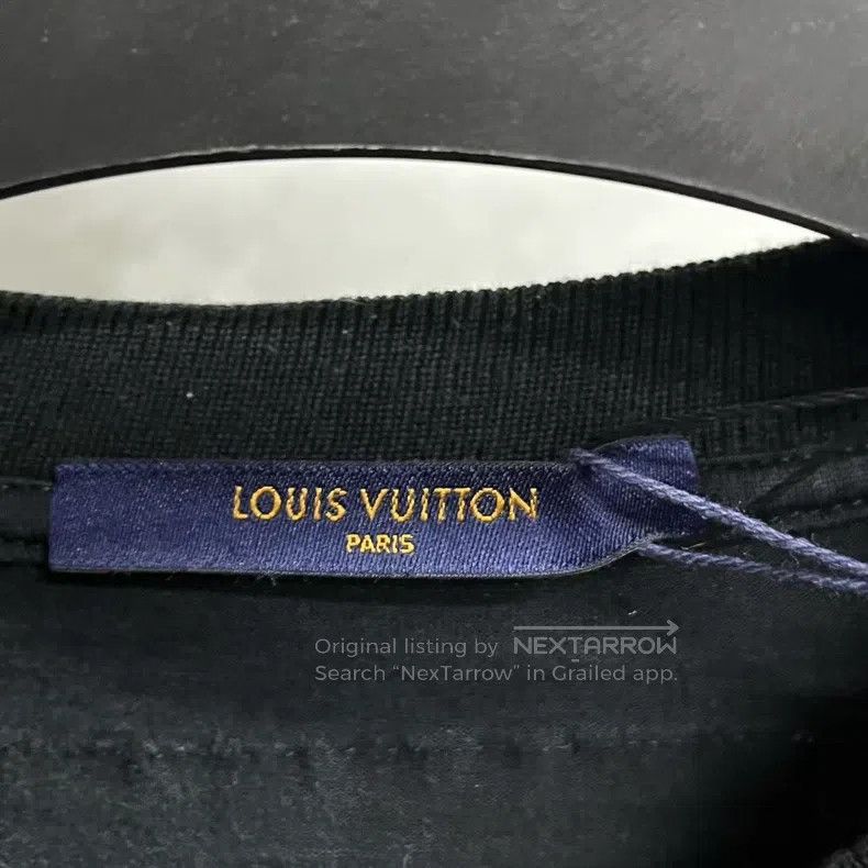 Louis Vuitton Louis Vuitton Black Logo Print Crew Neck Short Sleeve T-Sh Size US S / EU 44-46 / 1 - 2 Thumbnail
