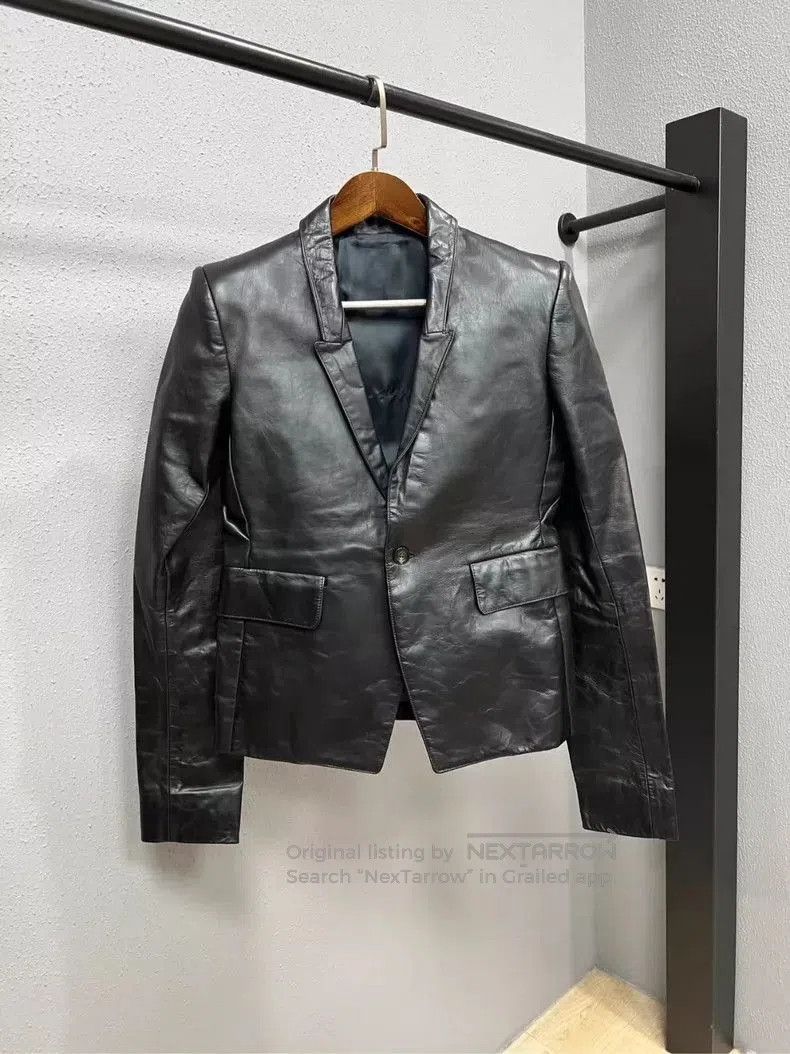 Rick Owens Rick Owens Leather Blazer Jacket for Sale. Size US M / EU 48-50 / 2 - 1 Thumbnail