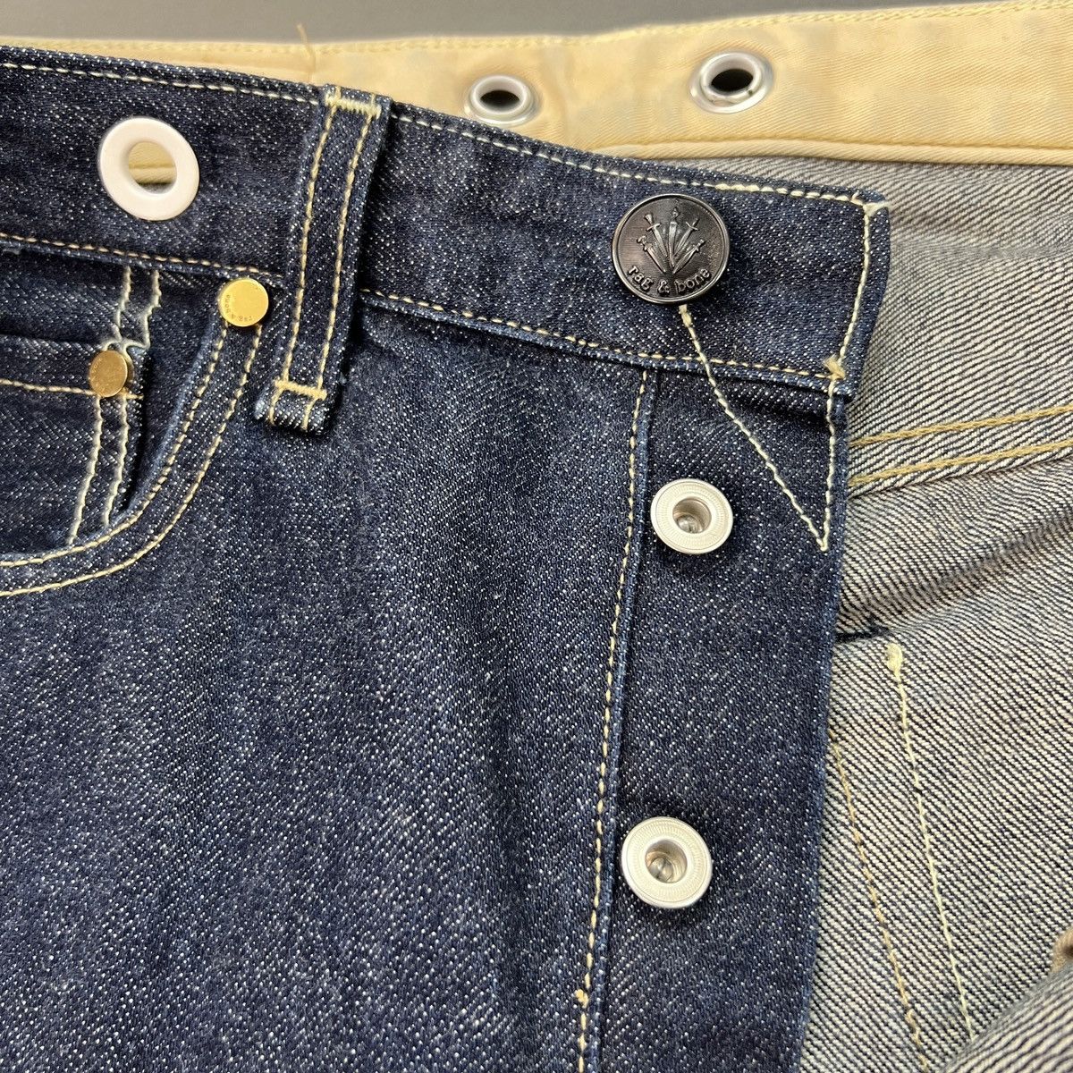 Rag & Bone Rag & Bone 3/4th Convertible Straight Leg Selvedge Jeans Size US 30 / EU 46 - 7 Thumbnail
