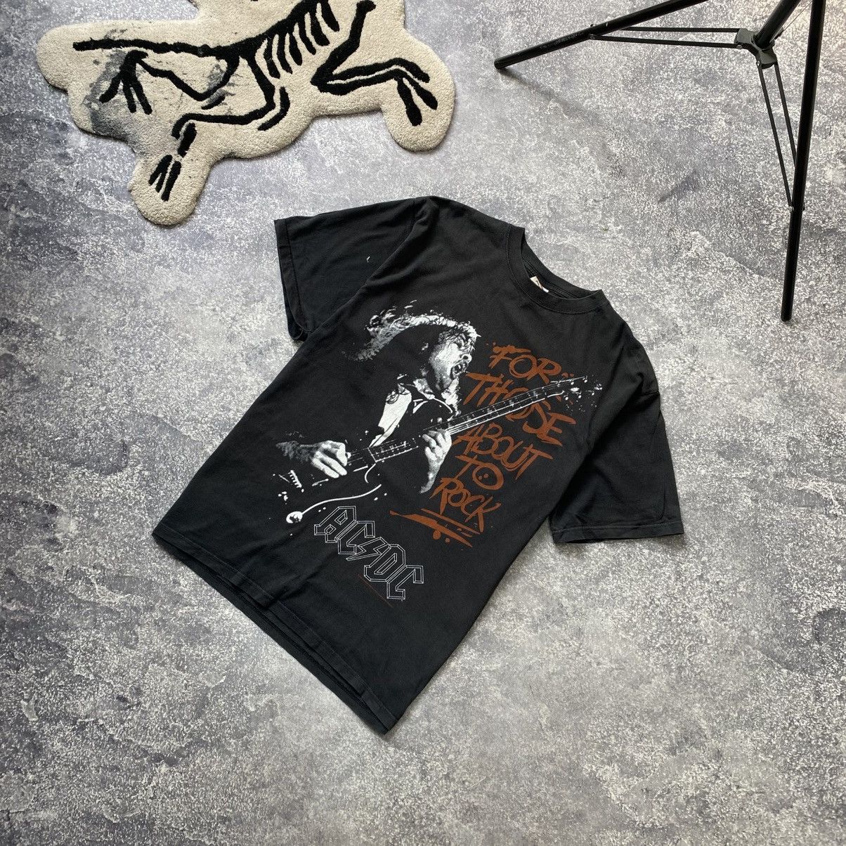 Band Tees × Vintage Vintage AC/DC 2004 big logo rock band overprinted tee Size US M / EU 48-50 / 2 - 1 Thumbnail