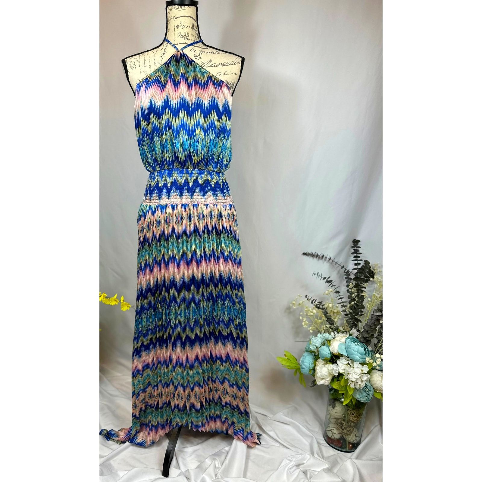 Ramy Brook Ramy Brook Giana Chevron-Print Handkerchief Maxi Dress S Size S / US 4 / IT 40 - 3 Thumbnail