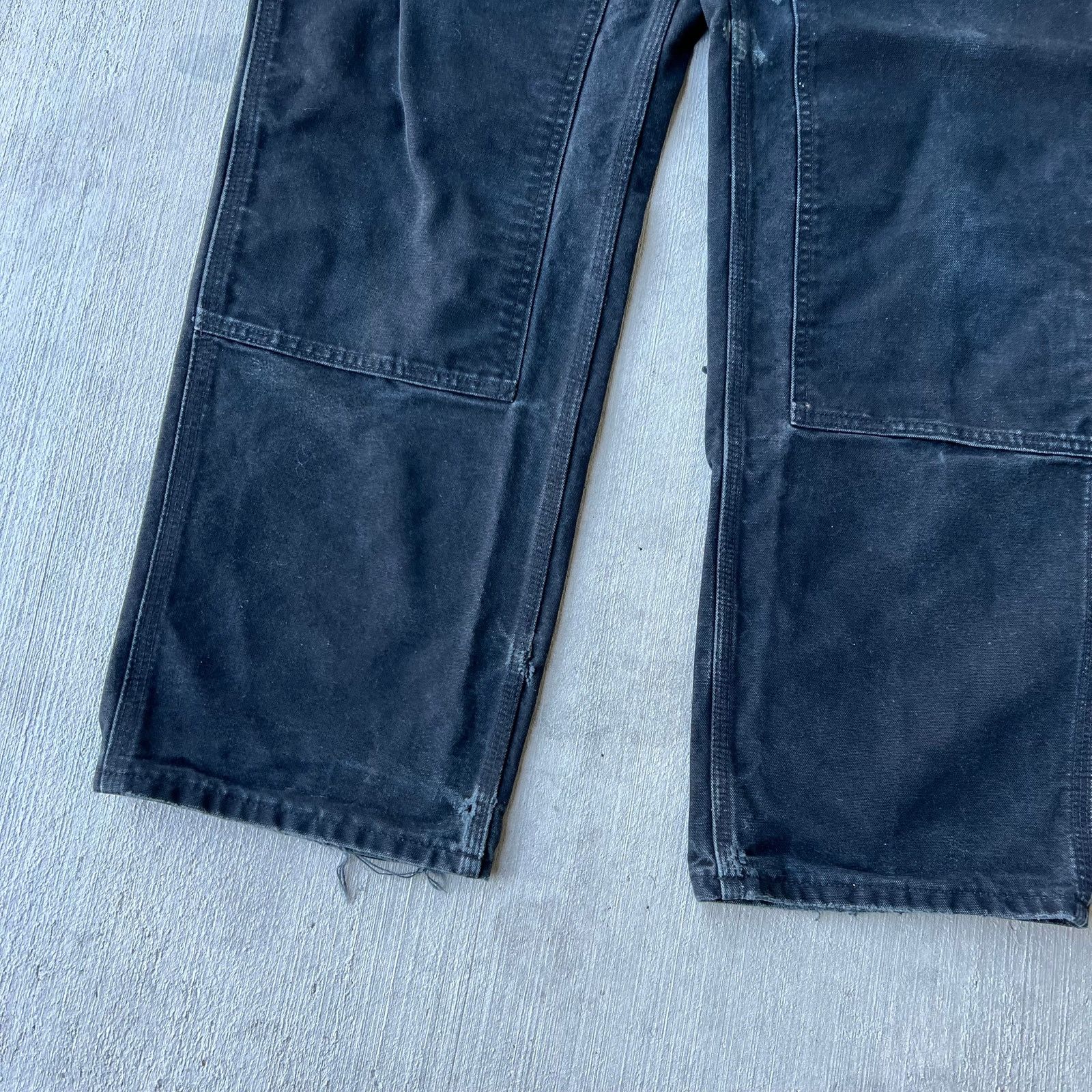 Carhartt × Vintage Carhartt faded black double knee work wear carpenter pants Size US 30 / EU 46 - 4 Thumbnail