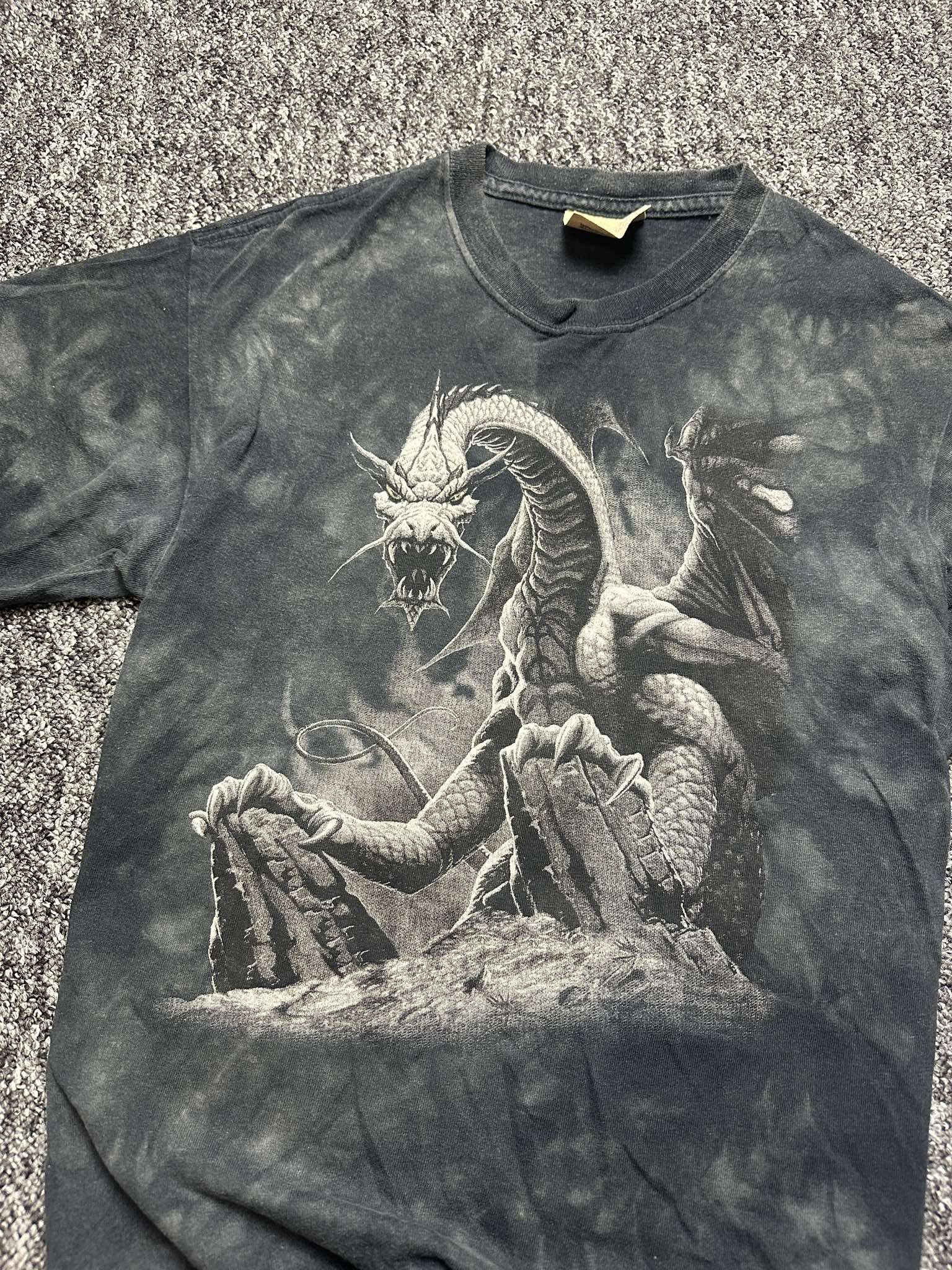 Affliction × Vintage retro style oldschool 90s Shirt Dragon drake graphic print Size US M / EU 48-50 / 2 - 4 Thumbnail