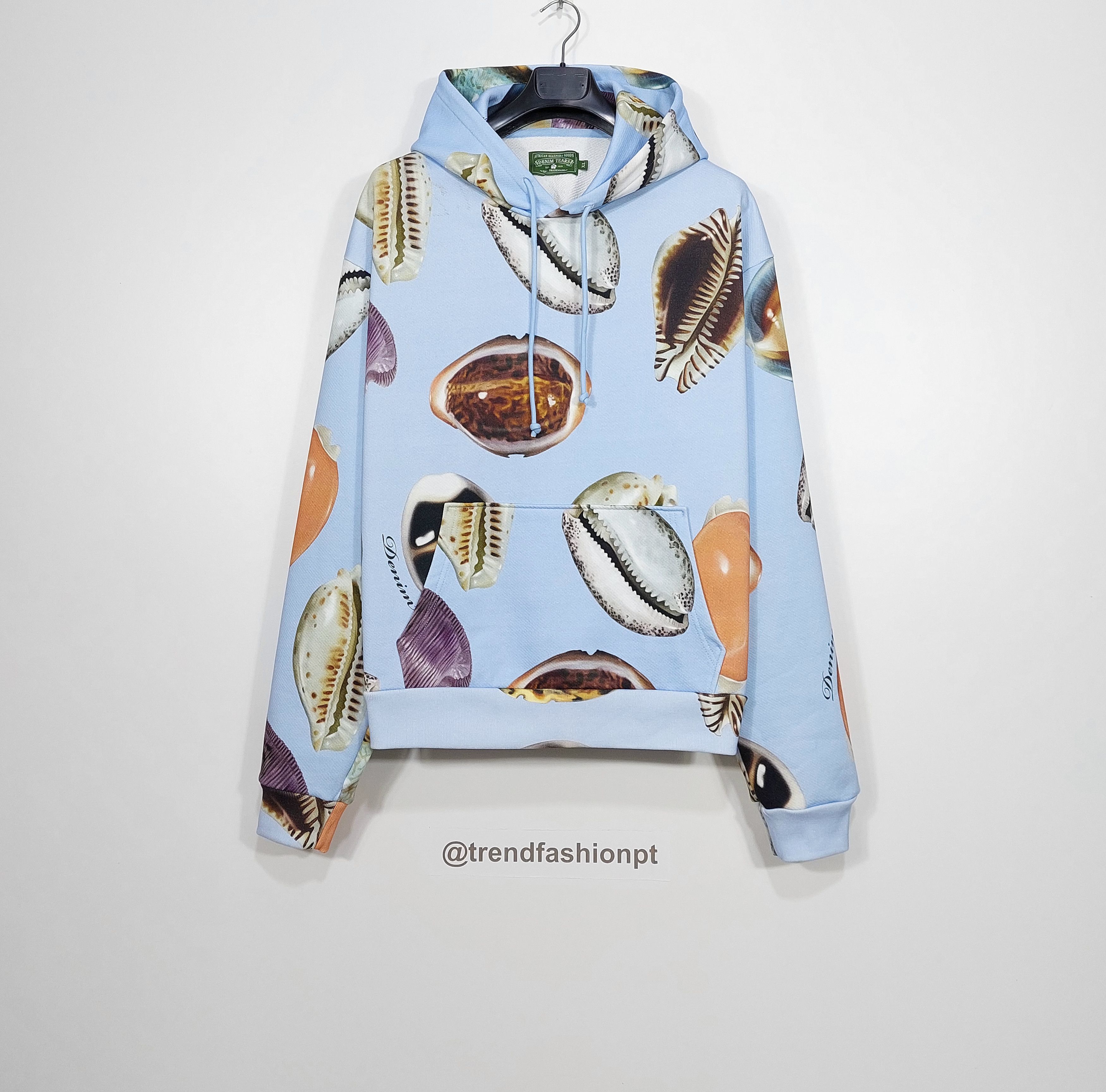 DENIM TEARS shell hoodie - baby blue XL Size US XL / EU 56 / 4 - 1 Thumbnail