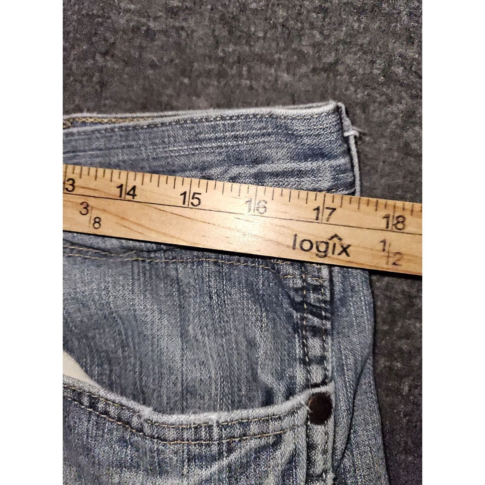 Wrangler VINTAGE Wrangler Bootcut Jeans Mens 34x36 Blue Denim Distressed Cowboy Western Size US 34 / EU 50 - 4 Thumbnail