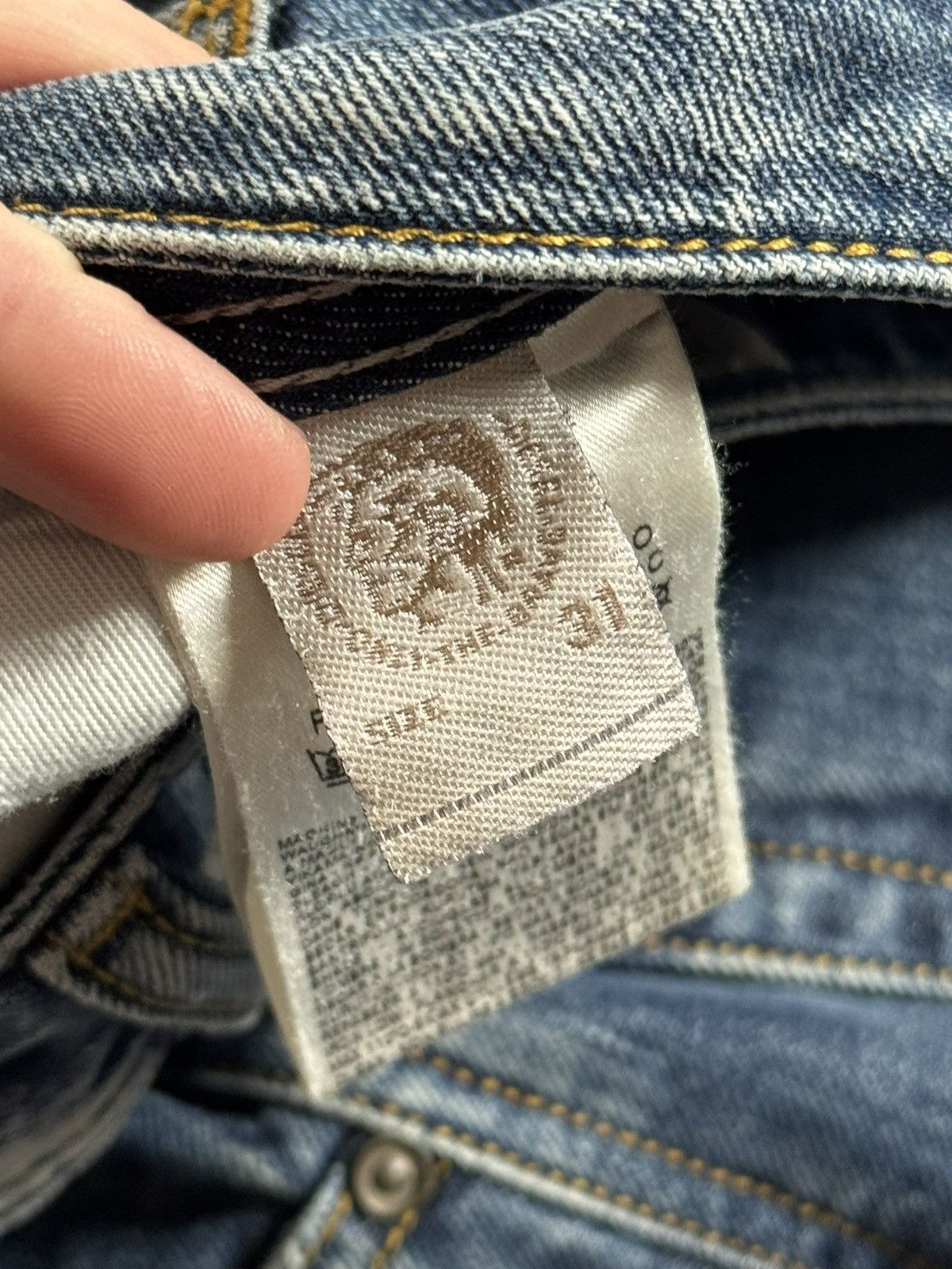 Diesel Diesel 31/30 Krooley distressed denim pants trousers jeans Size US 31 - 12 Thumbnail