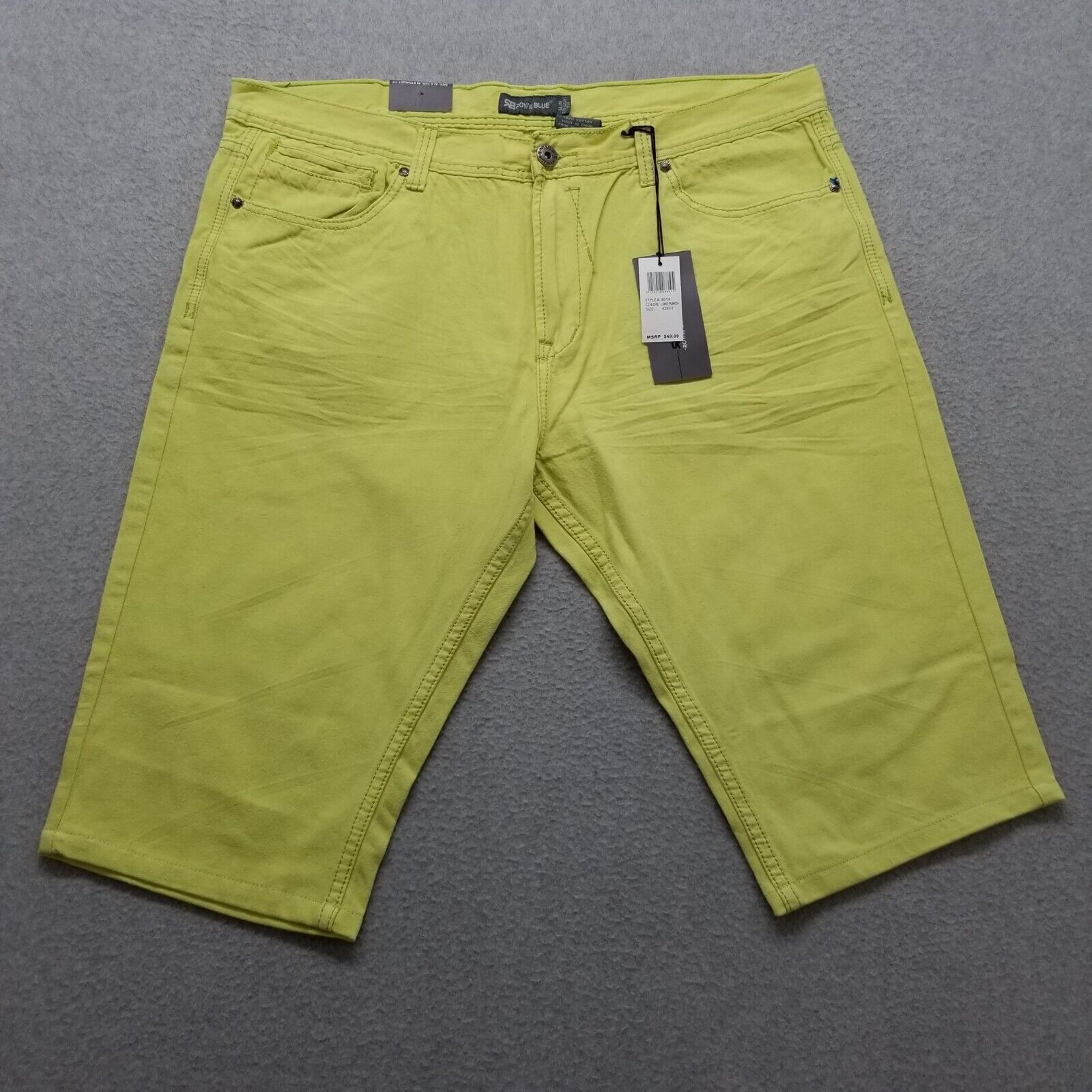 Other Royal Blue Shorts Mens 42 Chino Pockets Casual Cotton Size US 42 / EU 58 - 1 Thumbnail