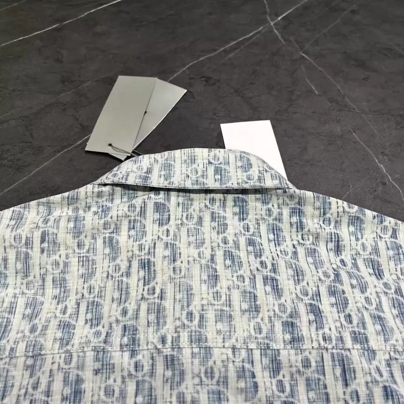 Dior Dior Denim Shirt with Full Print Logo-2505 Size US M / EU 48-50 / 2 - 6 Thumbnail