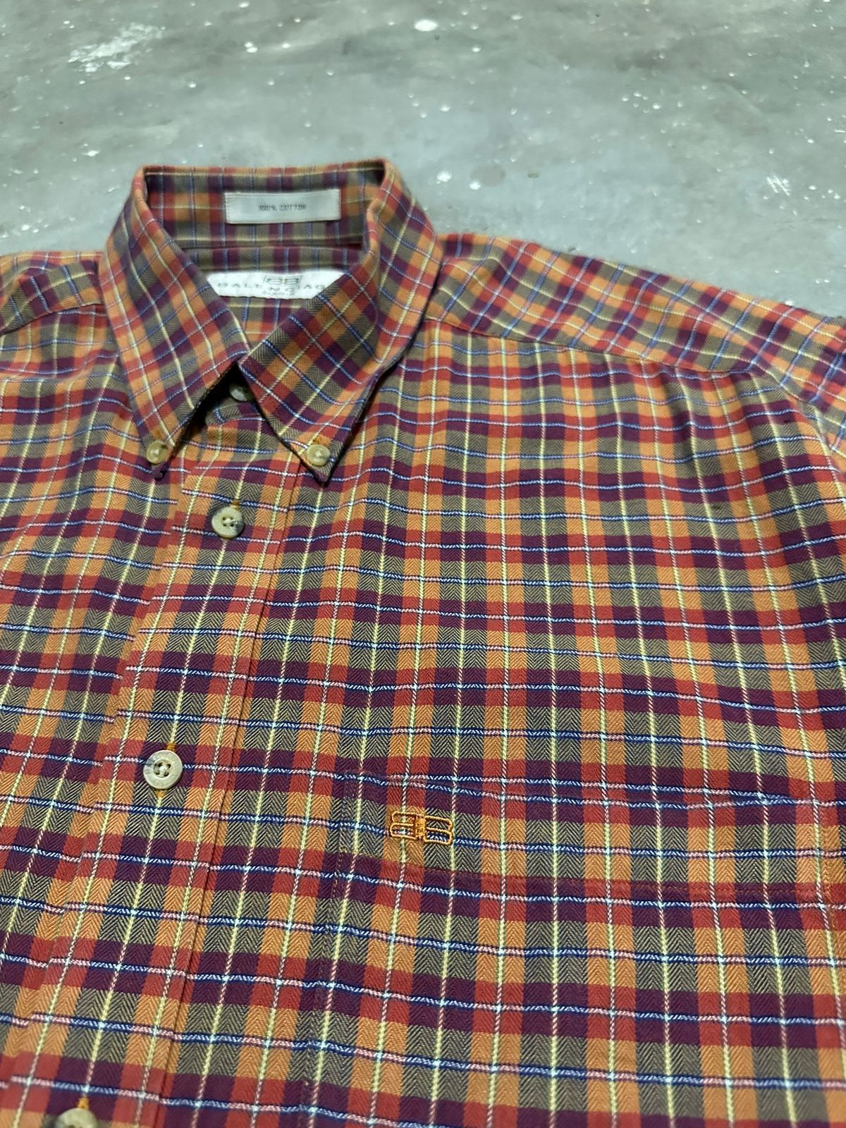 Balenciaga × Vintage Vintage Balenciaga Paris Shirt Size US L / EU 52-54 / 3 - 5 Thumbnail