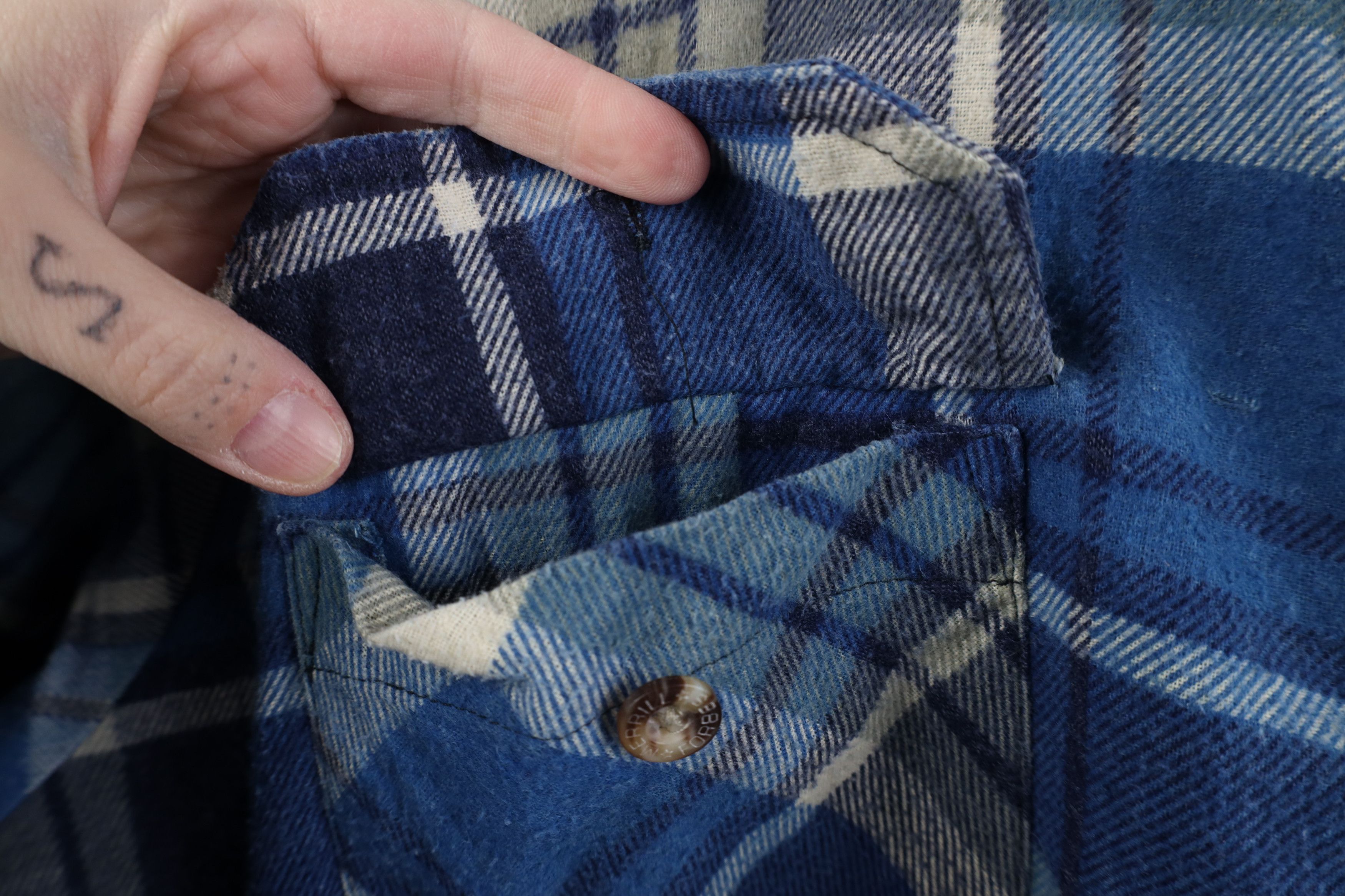 Vintage Vintage 90s Streetwear Flannel Full Zip Shirt Jacket Plaid Size US XXL / EU 58 / 5 - 6 Thumbnail