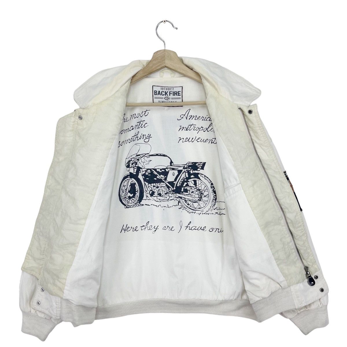 Sports Specialties × Vintage Back Fire 74 Racing Team Bomber Jacket Size US XL / EU 56 / 4 - 3 Thumbnail
