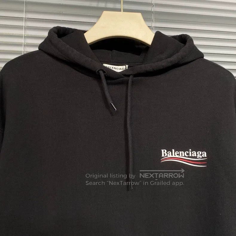Balenciaga Balenciaga Hooded sweatshirt with Coke wave print logo, bl Size US S / EU 44-46 / 1 - 2 Thumbnail