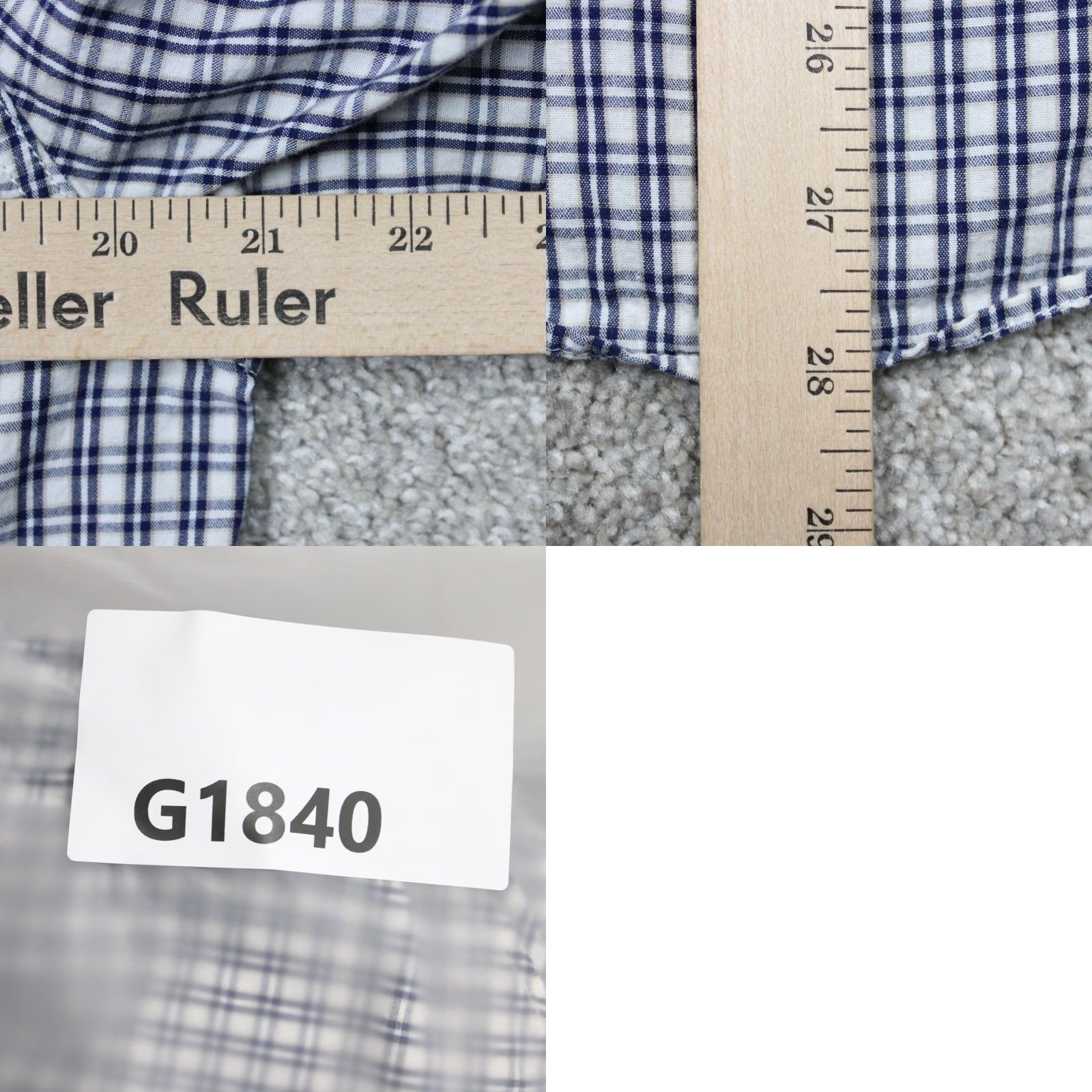 Lucky Brand Lucky Brand Button-Up Shirt Mens Medium Plaid Cotton Long Sleeve Blue White Label 90s Classic Casual Workwear Size US M / EU 48-50 / 2 - 9 Thumbnail
