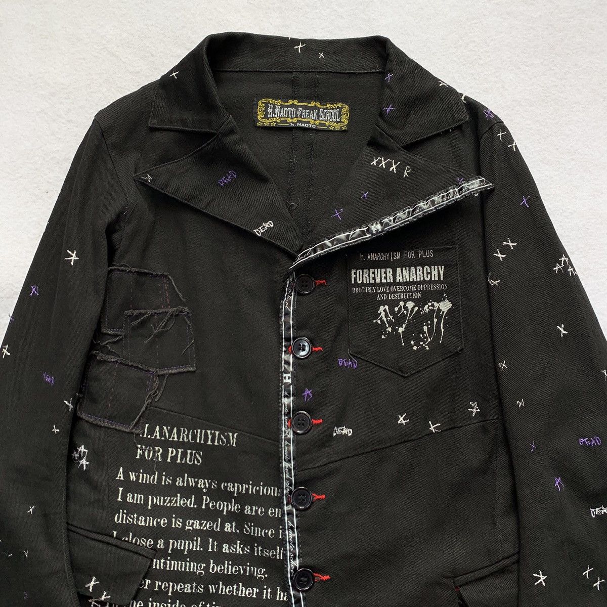 Other h.NAOTO "Forever Anarchy" Deconstructed Jacket Size US M / EU 48-50 / 2 - 3 Thumbnail