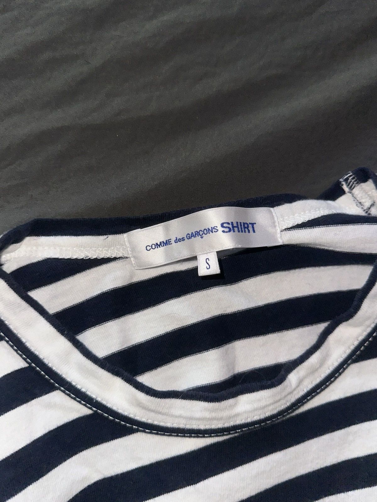 Comme des Garcons SHIRT Comme des Garçons SHIRT Striped Long Sleeve Tee Size US S / EU 44-46 / 1 - 4 Thumbnail