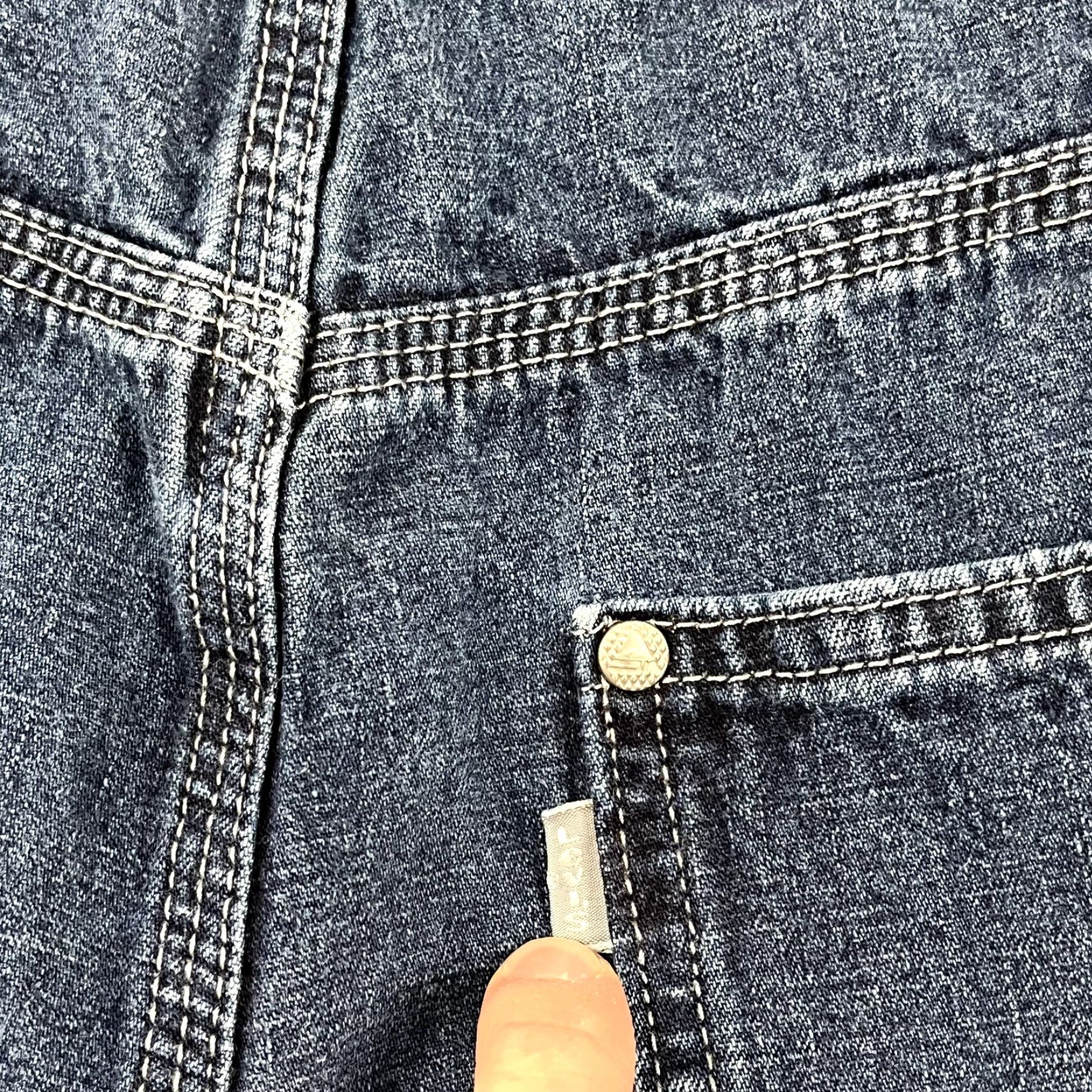 Levi's VINTAGE Levi's SilverTab Wide Leg Jeans Mens 34x32 Blue Denim Retro Y2K Size US 33 - 3 Thumbnail
