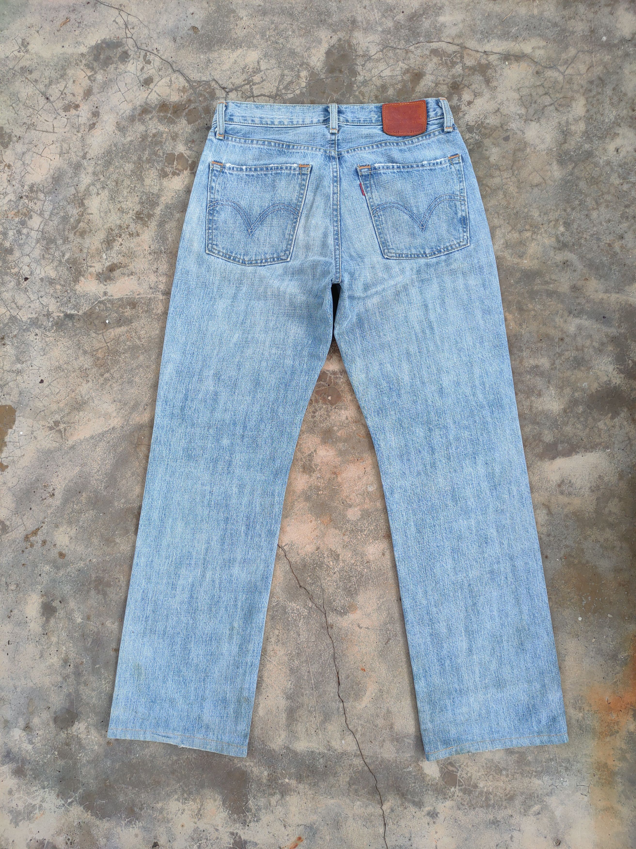 Levi's Vintage Clothing W31 VINTAGE LEVI'S 502 FADED RIPPED JEANS DENIM PANTS Size US 31 - 1 Thumbnail