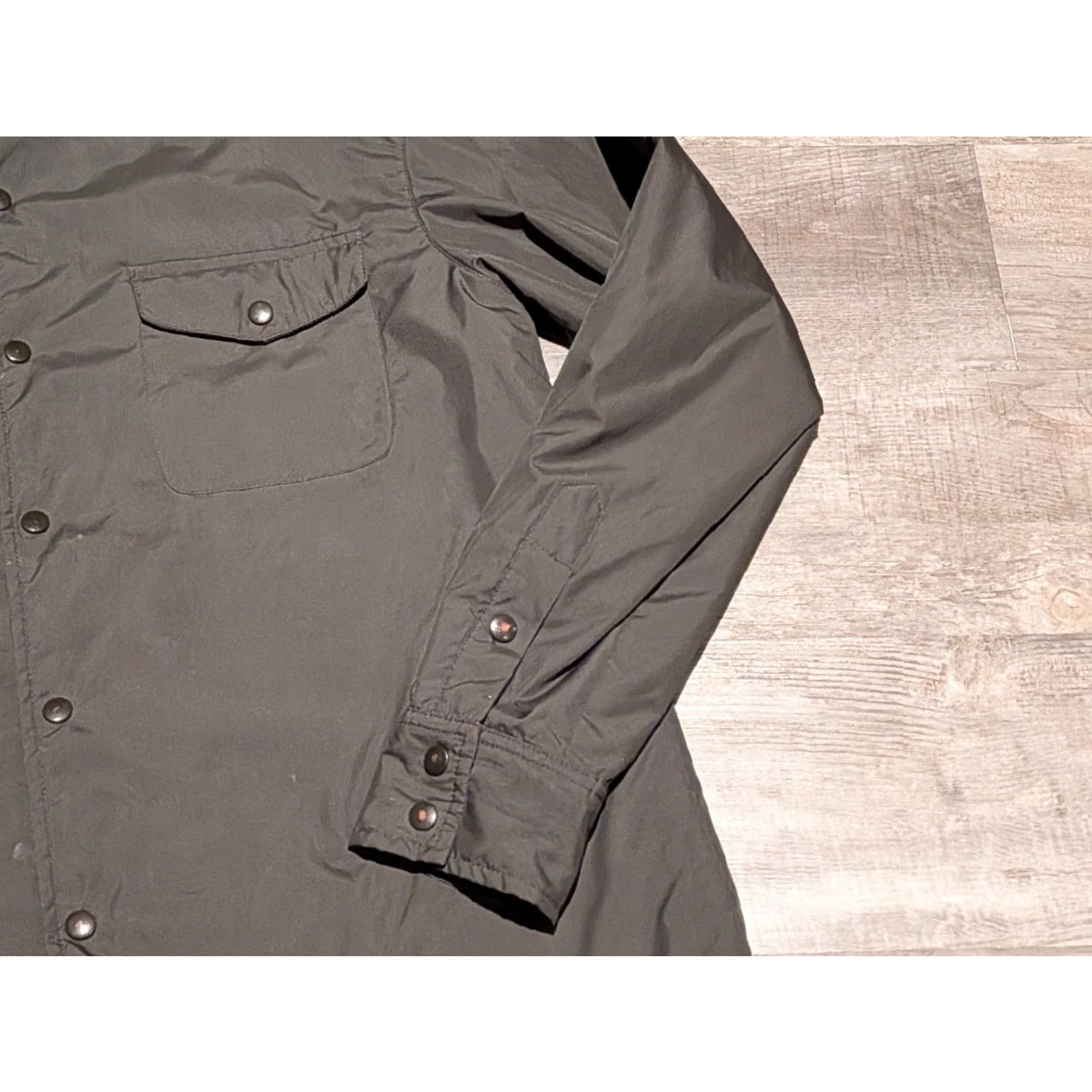 J.Crew VINTAGE J.CREW Jacket Shacket Slim Olefin Filled Thinsulate Crew Mens Small Snap Button Green 90s Y2K Outdoor Army Casual Size US S / EU 44-46 / 1 - 3 Thumbnail