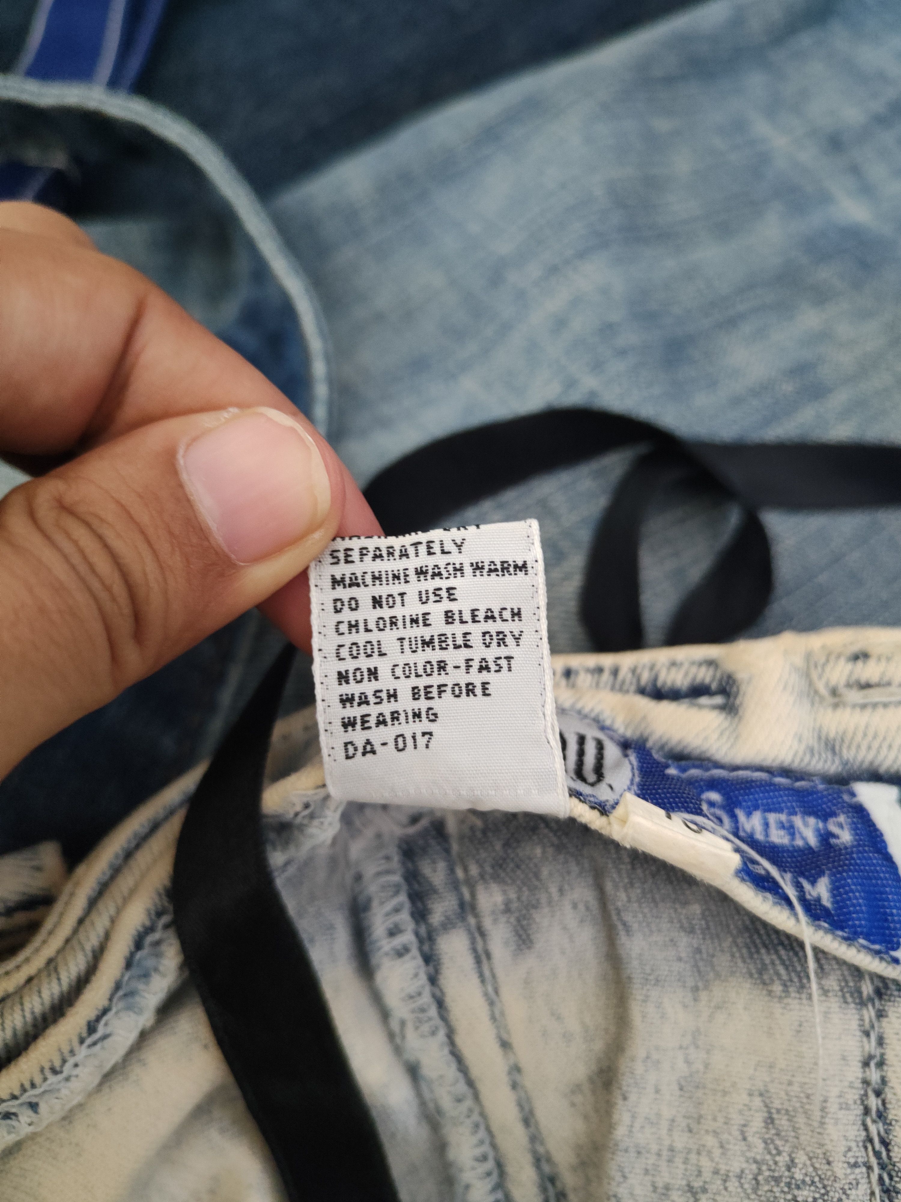 Japanese Brand DL I.o.u Blue Distressed Ripped Jeans #1110 Size 28" / US 6 / IT 42 - 13 Thumbnail