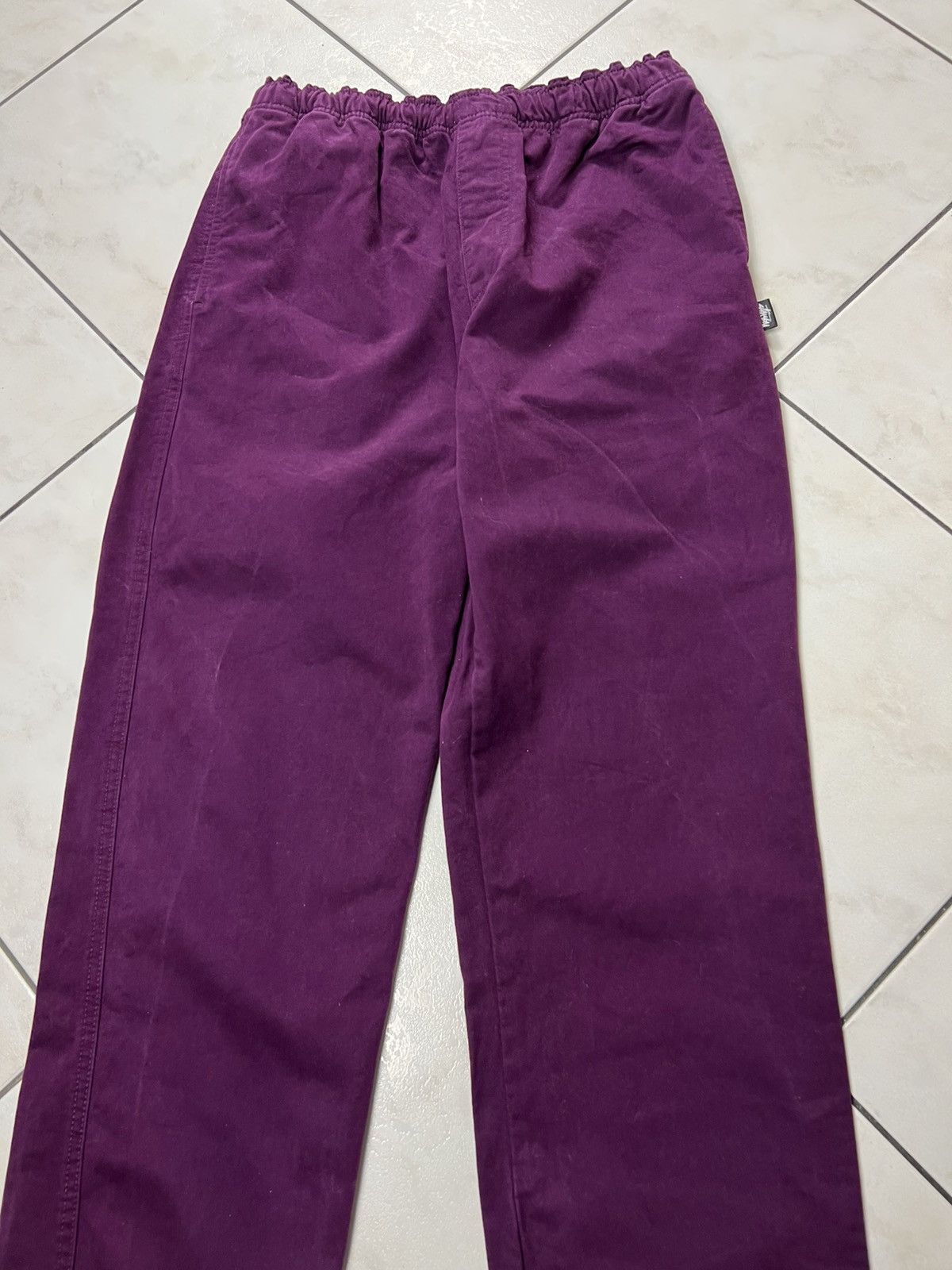 Stussy Stussy elastic stuff baggy brushed beach pant trousers lean Size US 32 / EU 48 - 4 Thumbnail