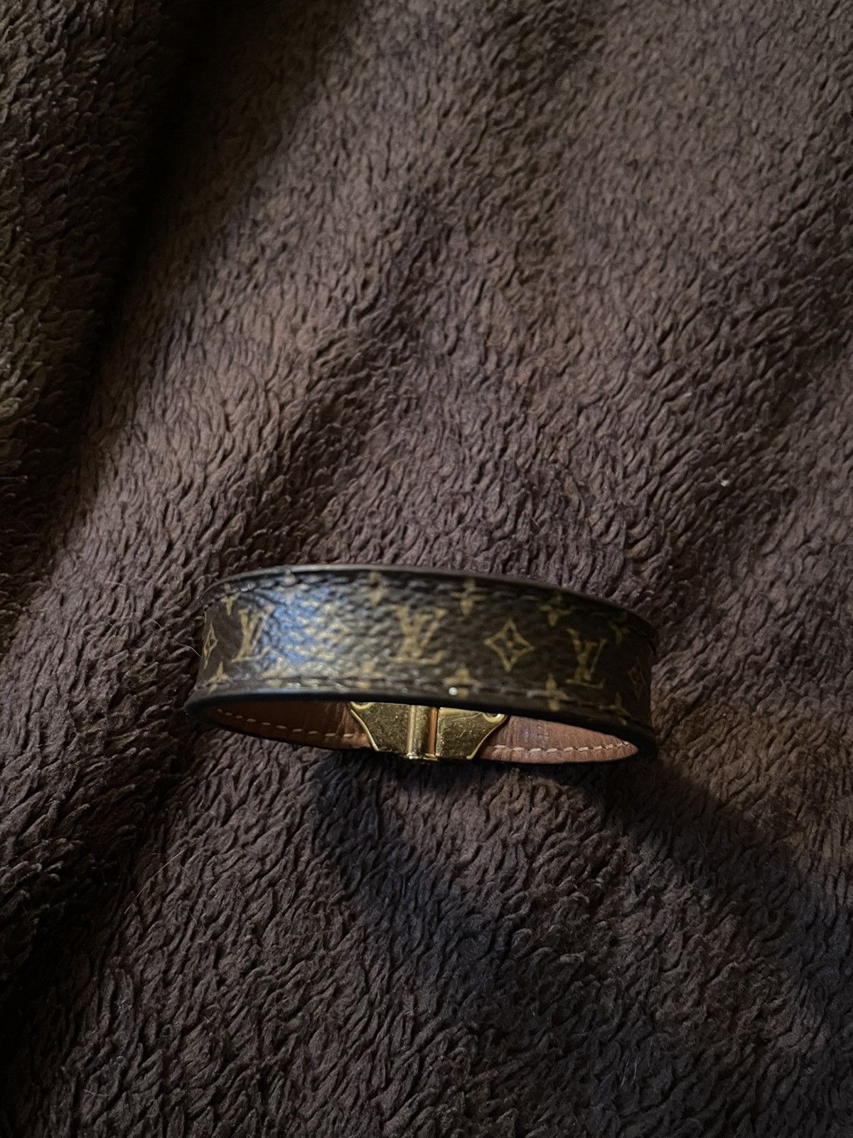 image of Louis Vuitton Nano Monogram Bracelet in Brown, Women's