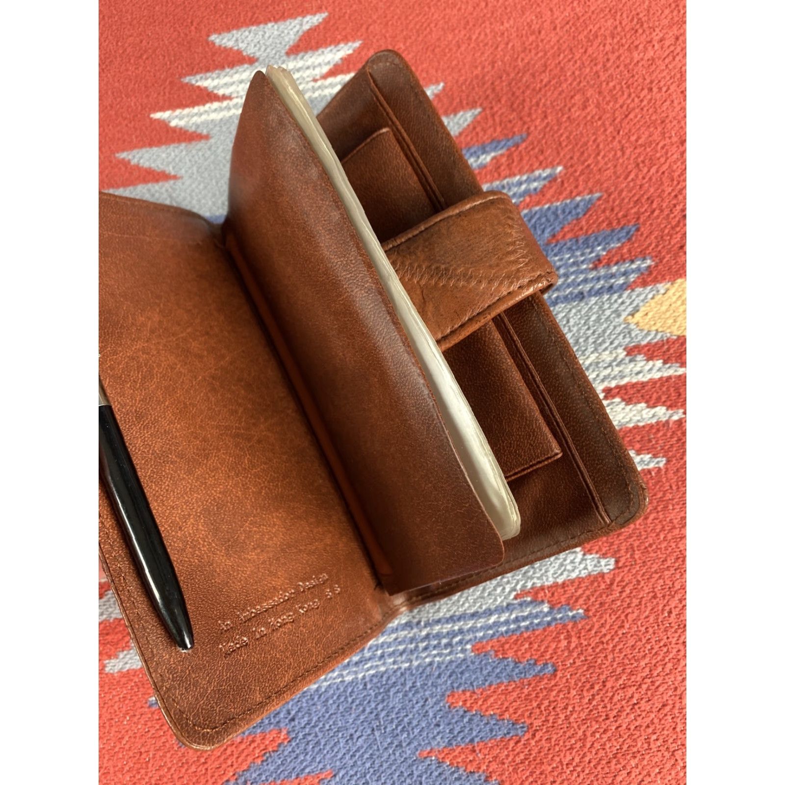 Vintage Ambassador Design Wallet Womens Brown Leather Made in Hong Kong Size ONE SIZE - 3 Thumbnail
