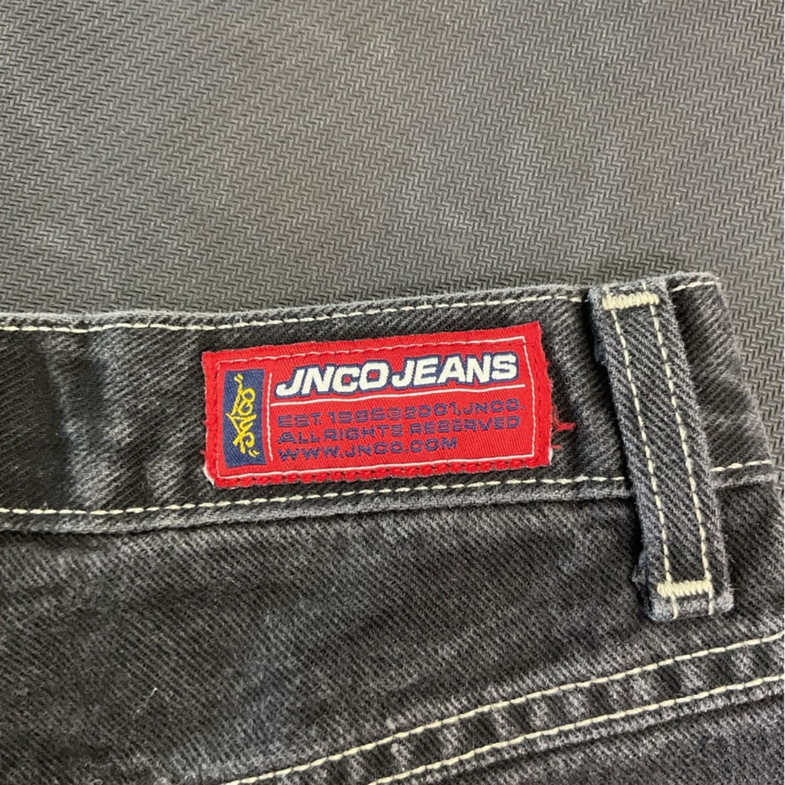 JNCO JNCO Crown Embroidered Yellow tag Black Denim Jeans Size US 28 / EU 44 - 5 Thumbnail