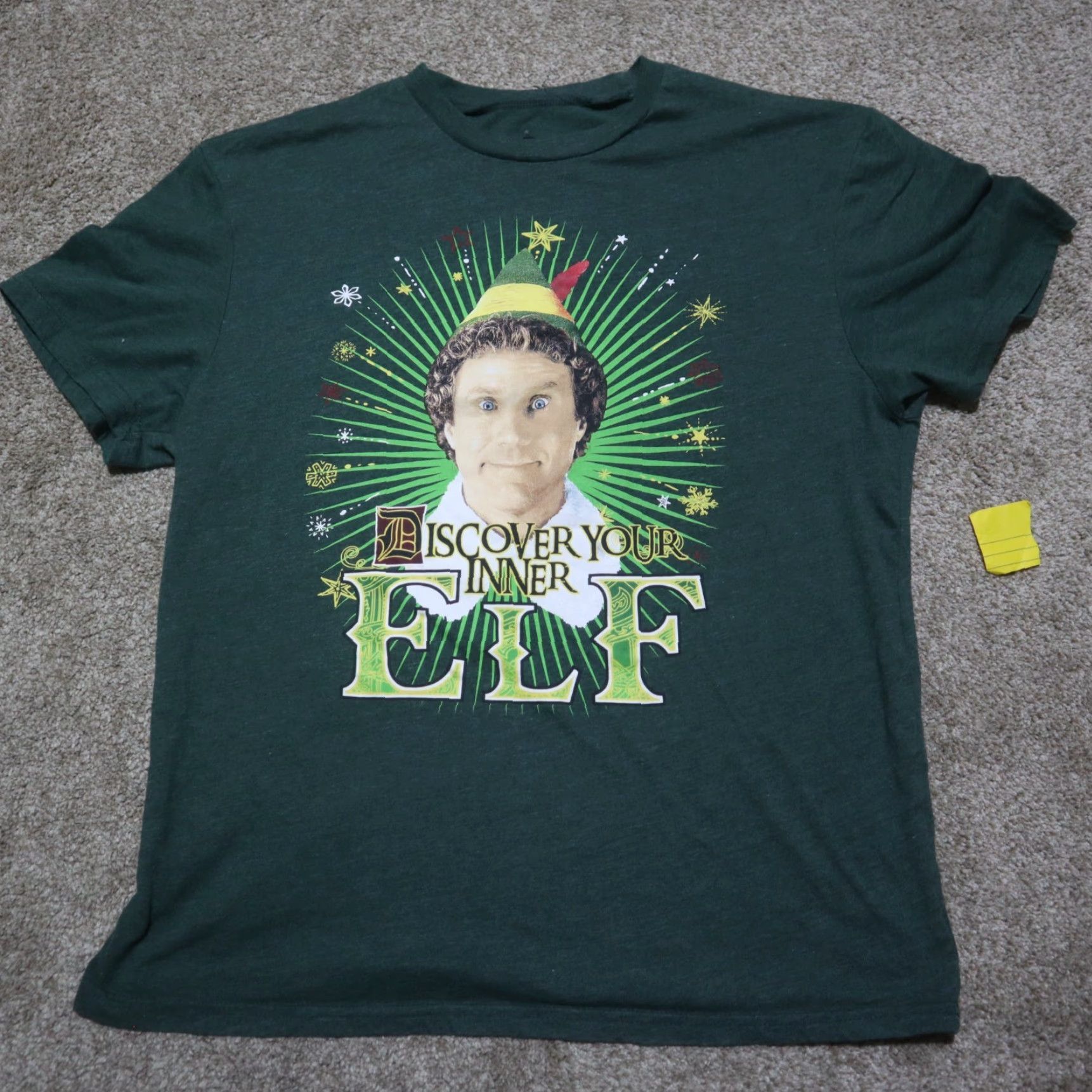 Vintage VINTAGE Elf Christmas T-Shirt Men Large Green Holiday Seasonal Mens Size US L / EU 52-54 / 3 - 2 Thumbnail