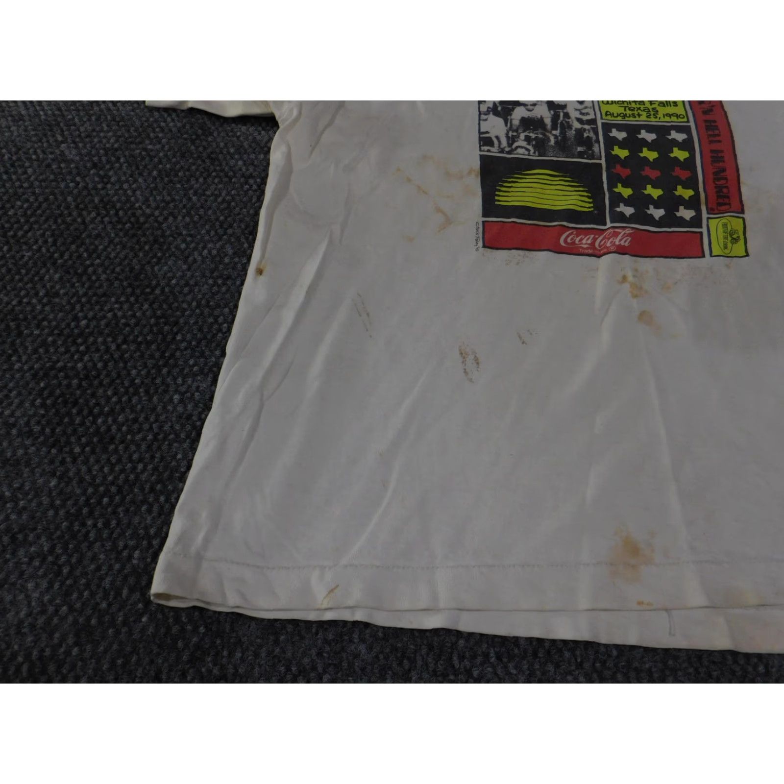 Fruit Of The Loom VINTAGE Hotter'N Hell Hundred Shirt Mens 2XL 1990 Coca-Cola Made USA Cycling 90s Shirt Size US XXL / EU 58 / 5 - 5 Thumbnail