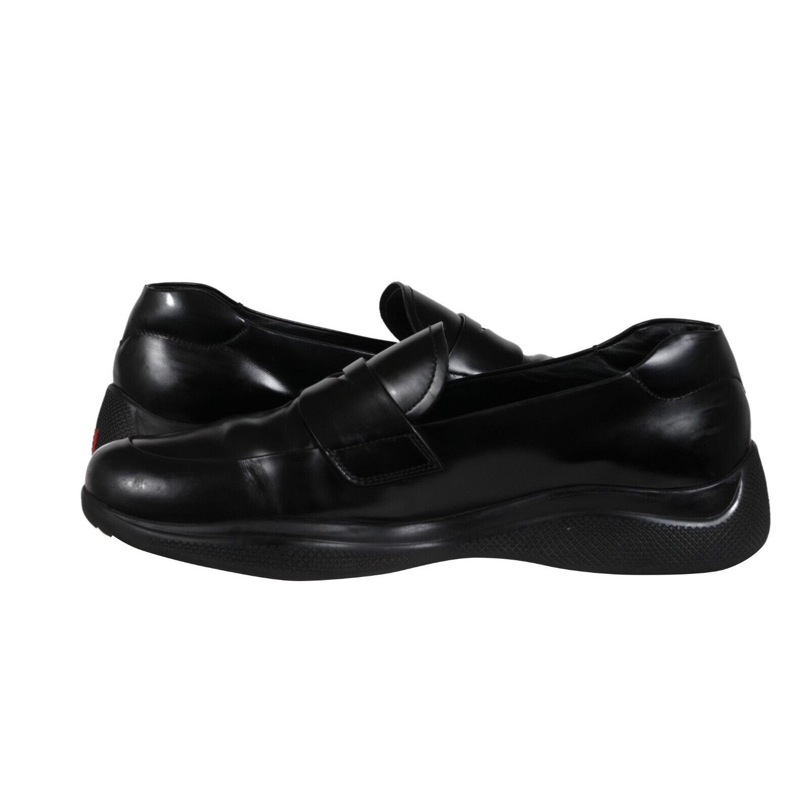Prada Spazzolato Rois Penny Loafers Black - 02401 Size US 7.5 / EU 40-41 - 9 Thumbnail