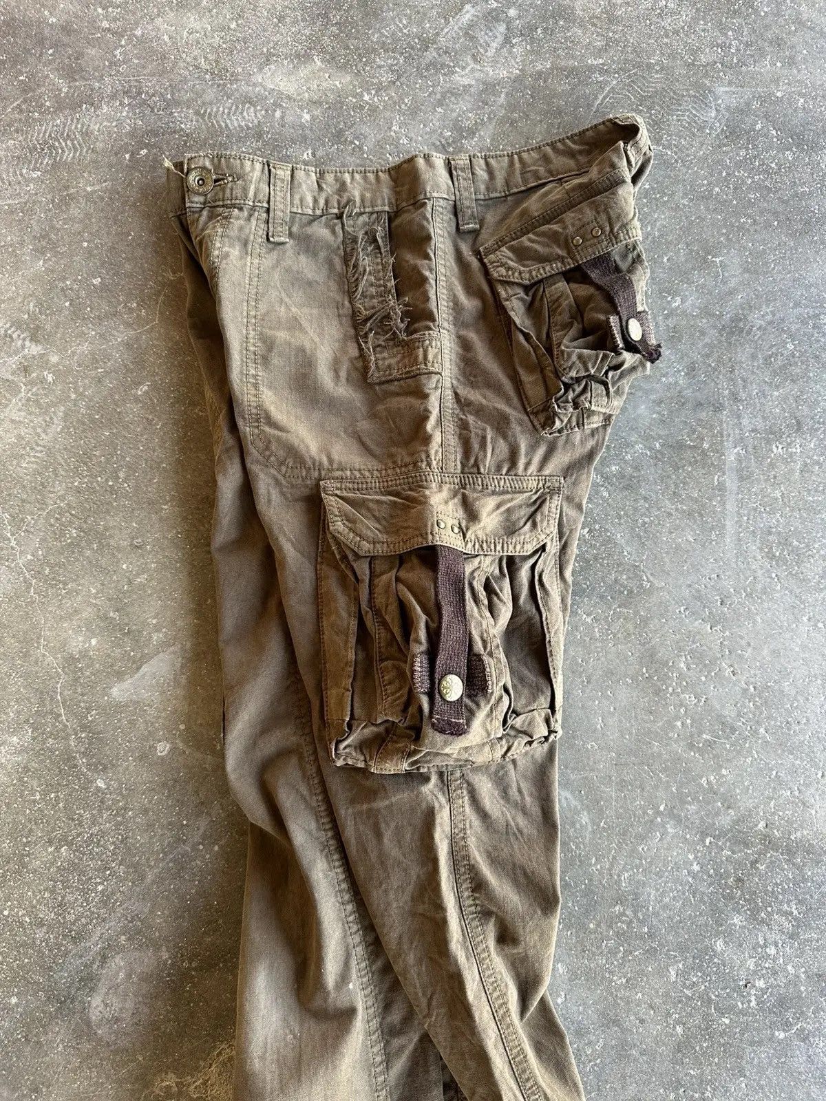Surplus Research SEND OFFER🍁VINTAGE SURPLUS JAPAN 3D POCKET RARE CARGO PANTS Size US 29 - 13 Thumbnail