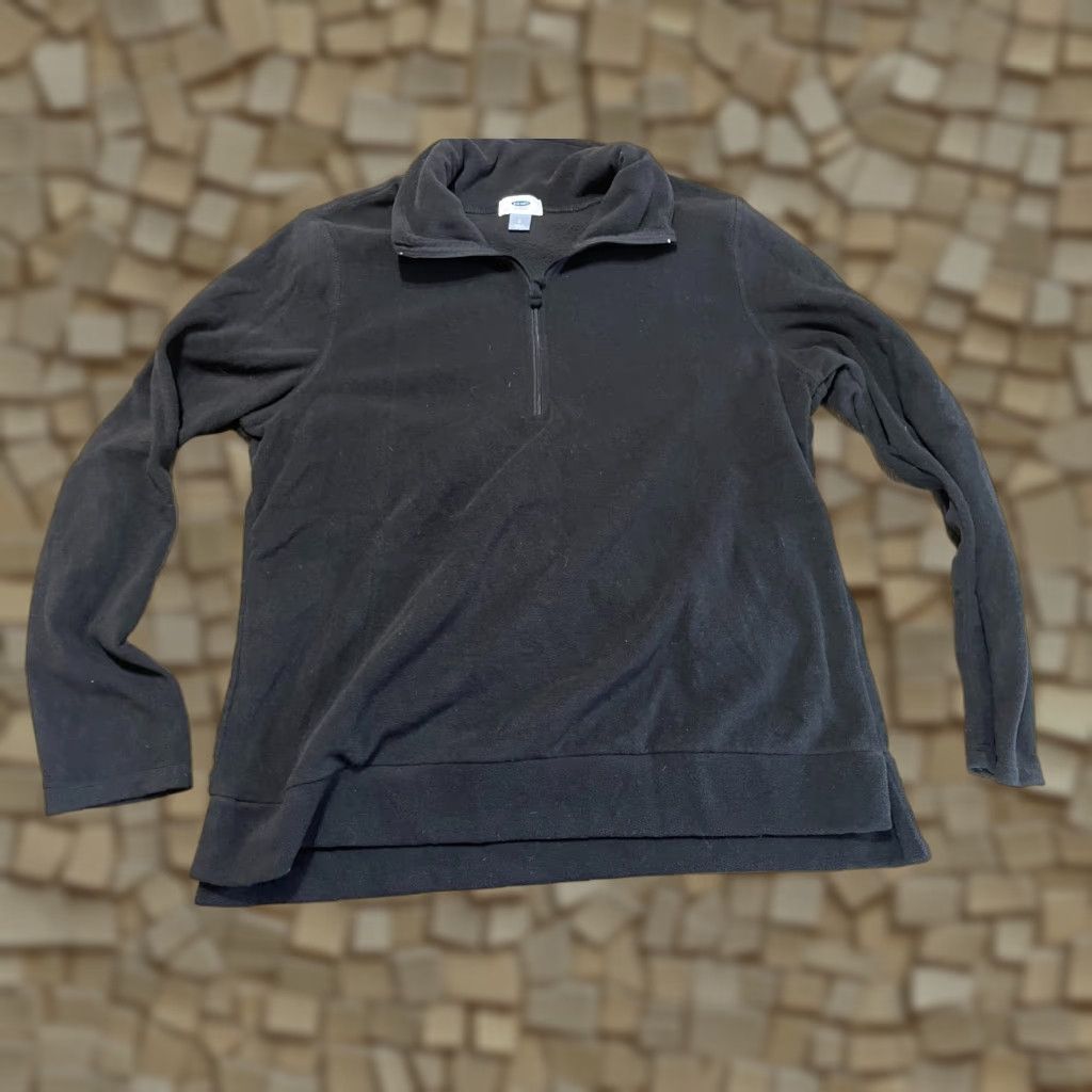 Old Navy Old Navy Sweater Womens Size L Black 1/4 Zip Up Long Sleeve Pullover Size L / US 10 / IT 46 - 1 Thumbnail