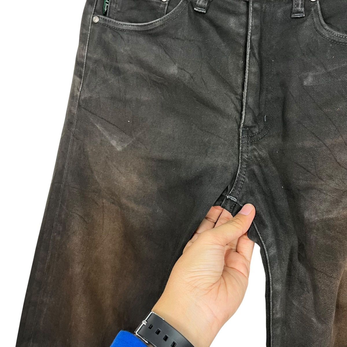 Paul Smith Vintage Paul Smith Black Denim Jeans Size 29" - 13 Thumbnail