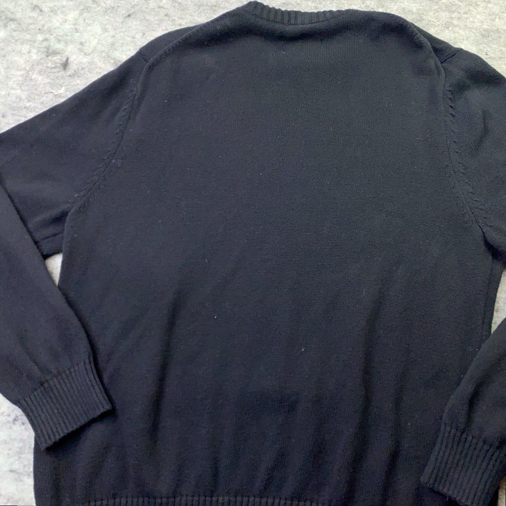 Vintage David Taylor Mens Sweater Large Black Argyle Cotton Crew Neck Long Sleeve Regular Fit Pullover Dad Theme Men Size US L / EU 52-54 / 3 - 5 Thumbnail