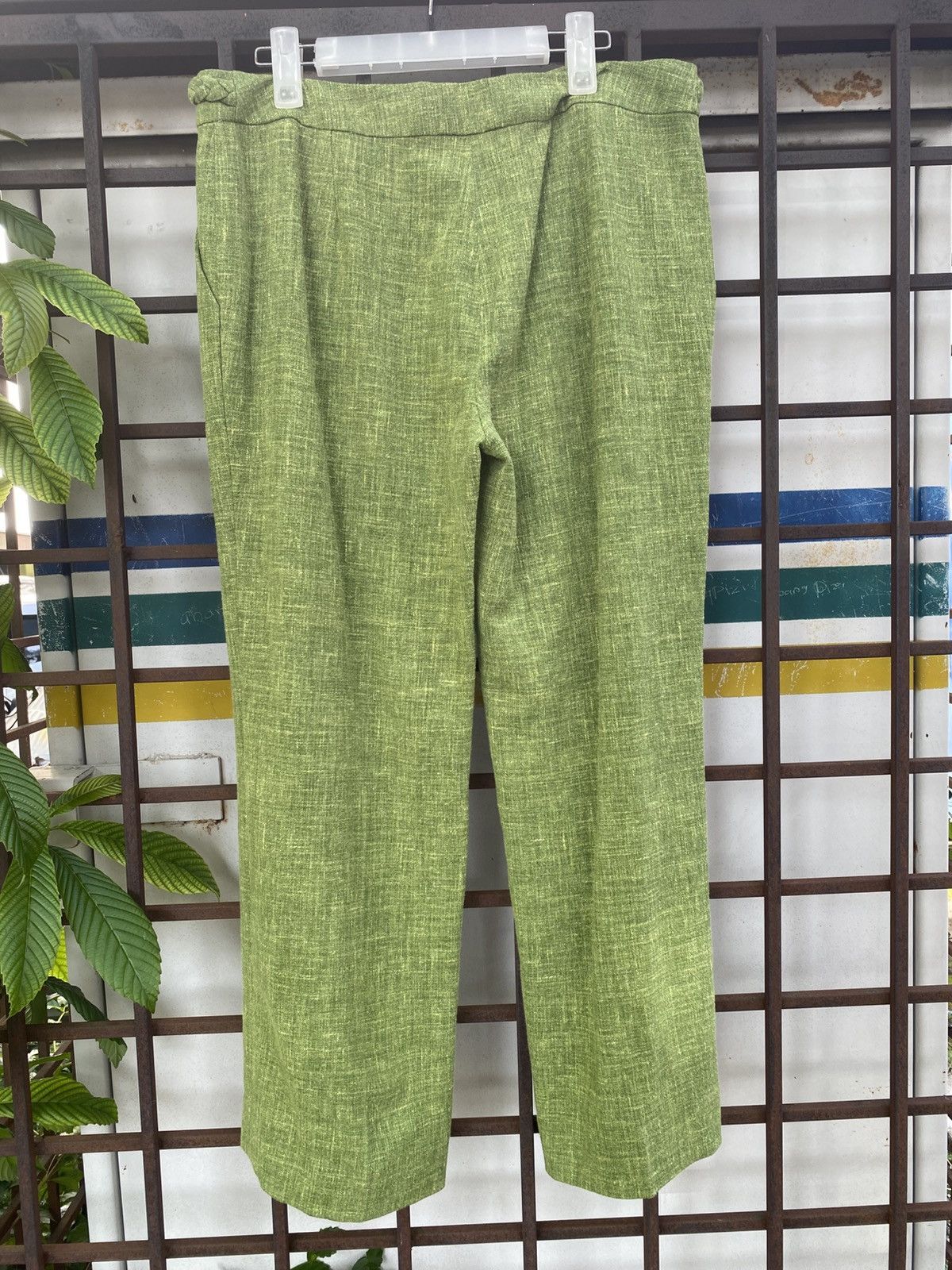 Dior SS2002 Christian Dior John Galliano Linen Blend Pant Size US 34 / EU 50 - 2 Thumbnail