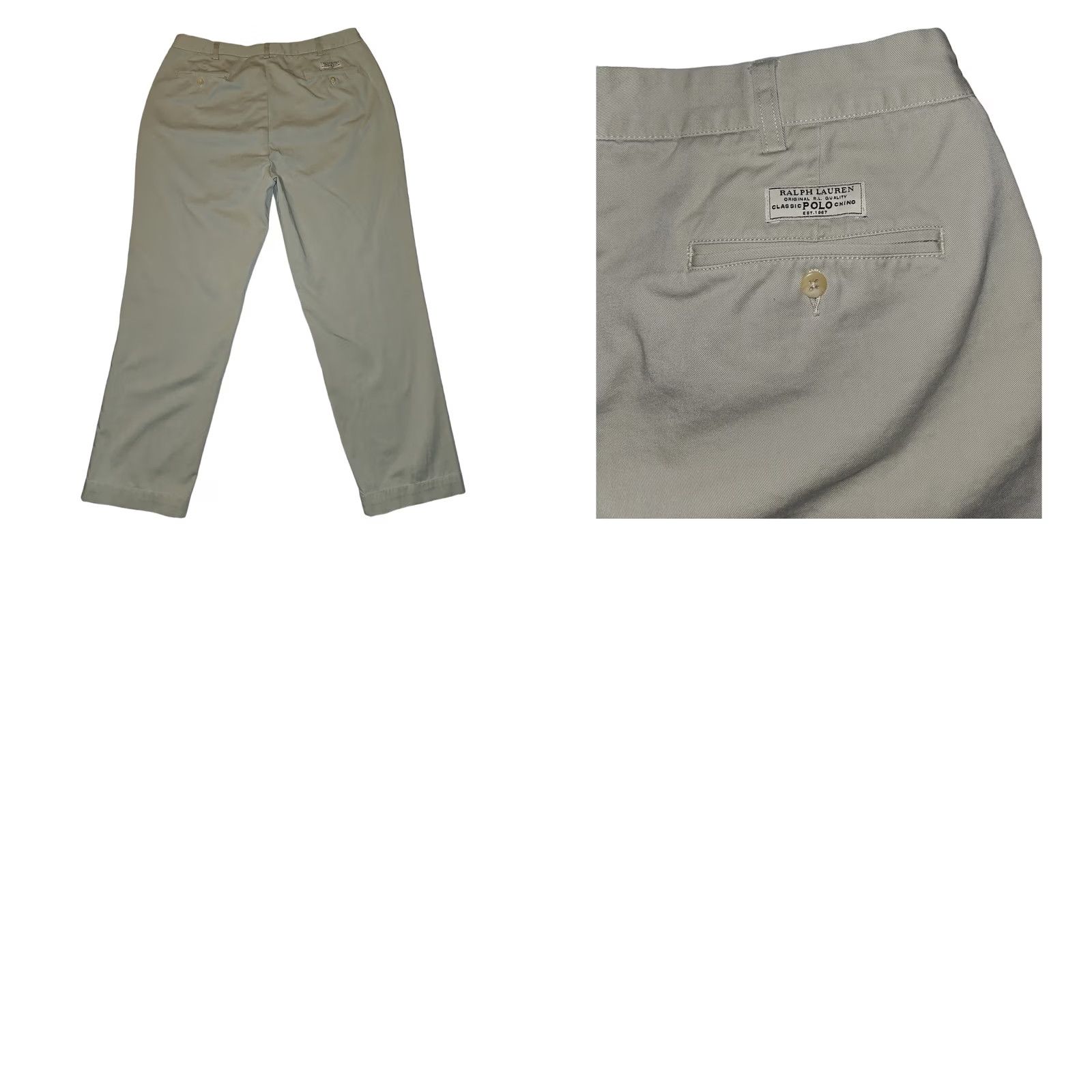 Polo Ralph Lauren Polo Ralph Lauren Andrew Pant Men 38 Khaki Chino Pleated Regular Beige 90s Logo/Preppy Size US M / EU 48-50 / 2 - 8 Thumbnail
