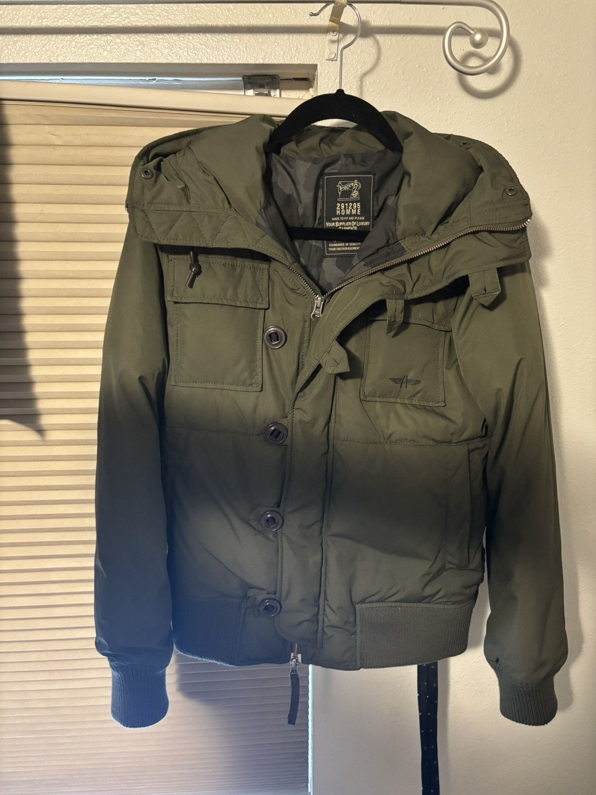 291295=Homme 291295=Homme Puffer Jacket Size US M / EU 48-50 / 2 - 2 Thumbnail