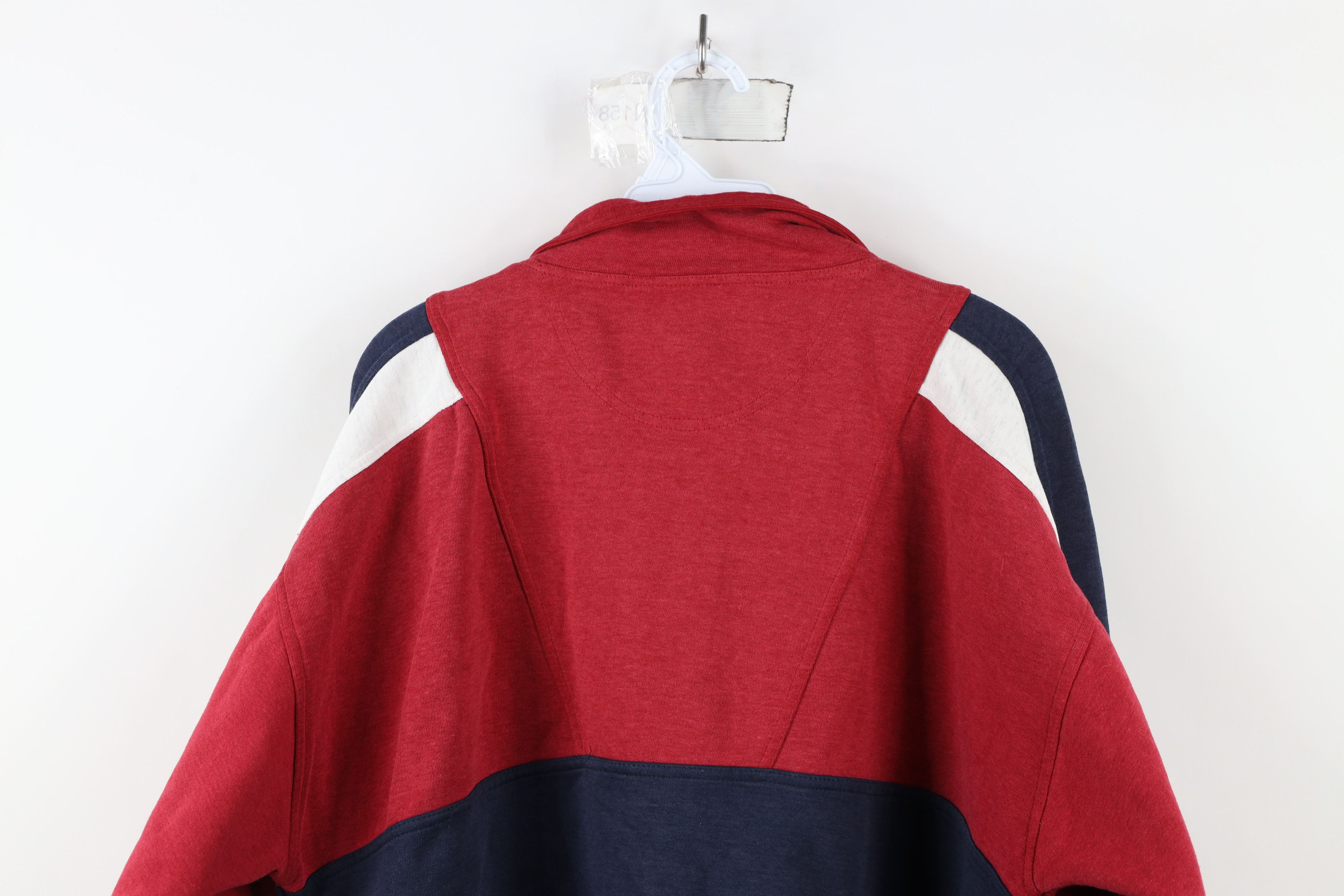 Vintage Vintage 90s Streetwear Block Half Zip Pullover Sweatshirt Size US L / EU 52-54 / 3 - 10 Thumbnail
