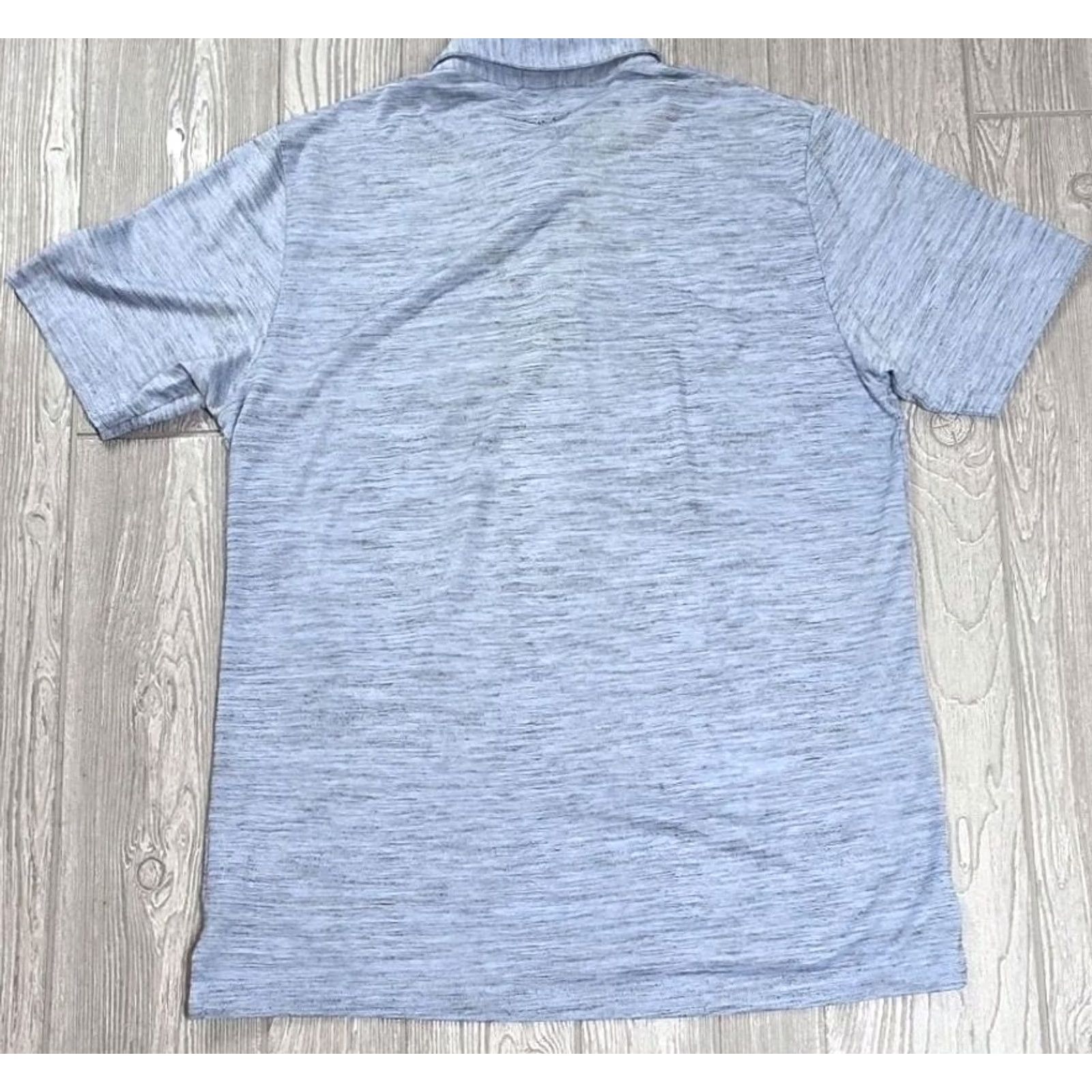 TravisMathew Travis Mathew Golf Polo Shirt Mens XL Heather Blue Gray Shirt Pique Performance Size US XL / EU 56 / 4 - 5 Thumbnail