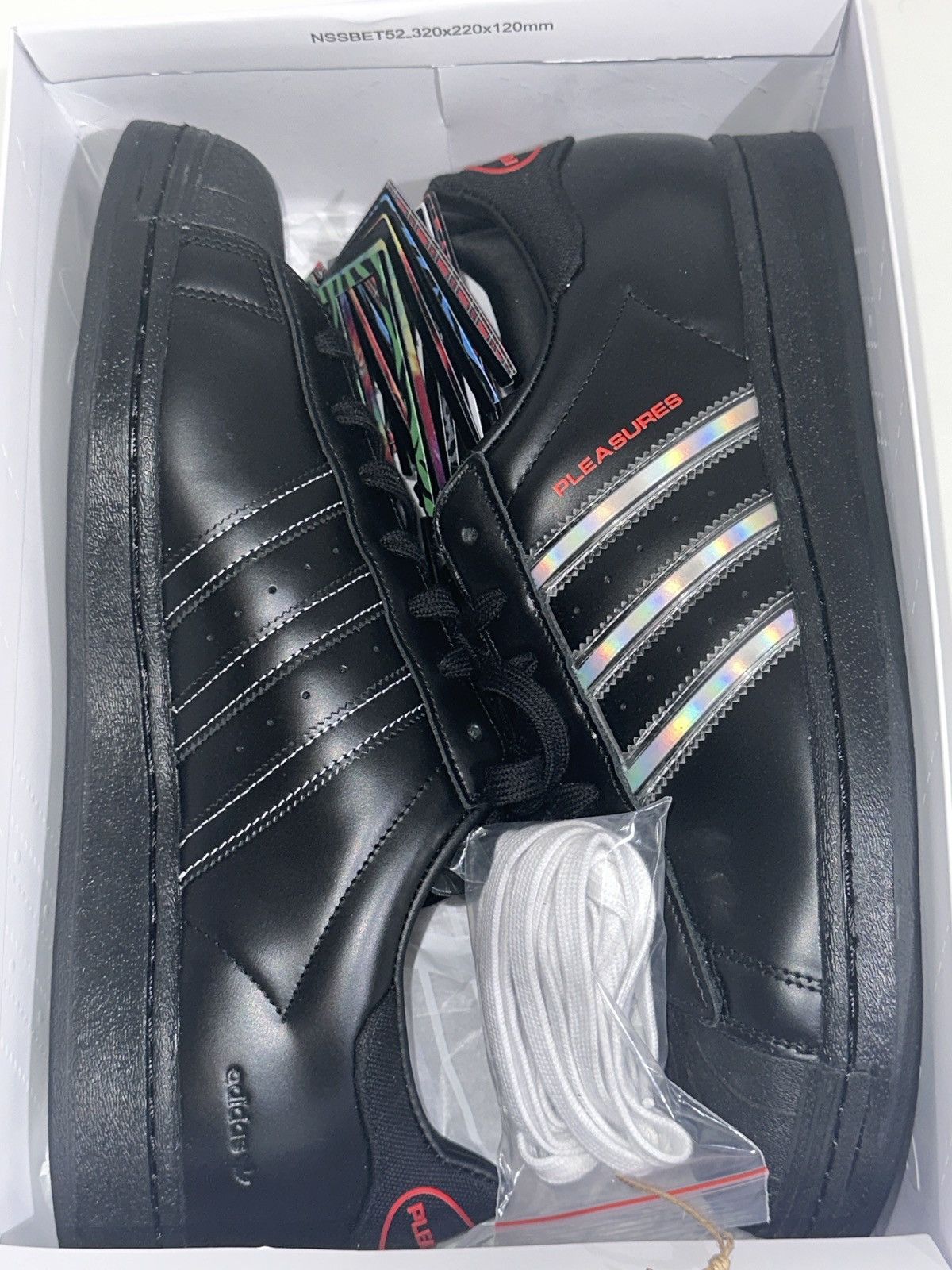 Adidas × Pleasures Pleasures X Adidas Consortium Superstar DS US12 Size US 12 / EU 45 - 2 Thumbnail