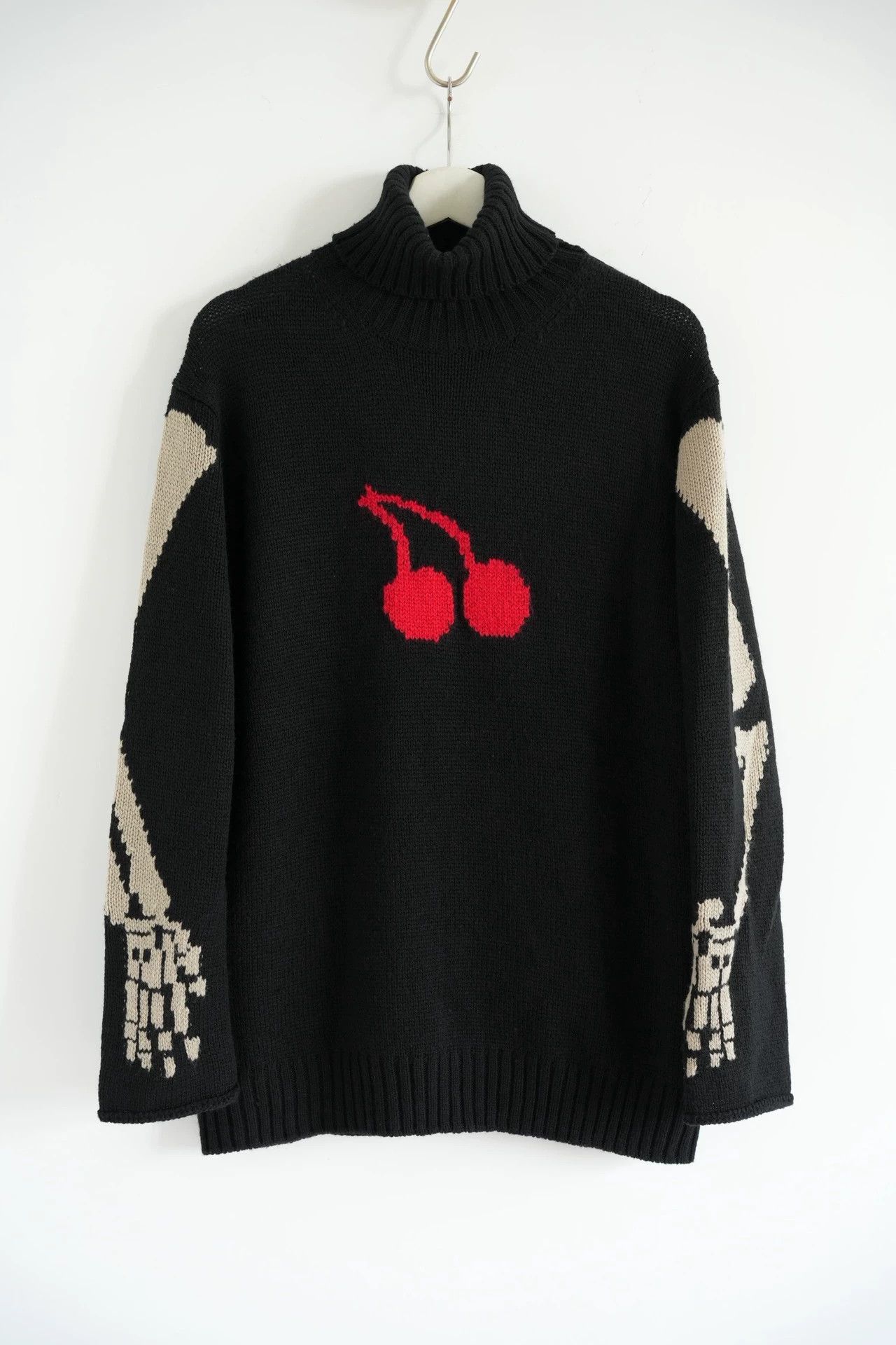 Yohji Yamamoto Yohji Yamamoto 22AW Cherry Skull T-neck Sweater Size US L / EU 52-54 / 3 - 1 Thumbnail