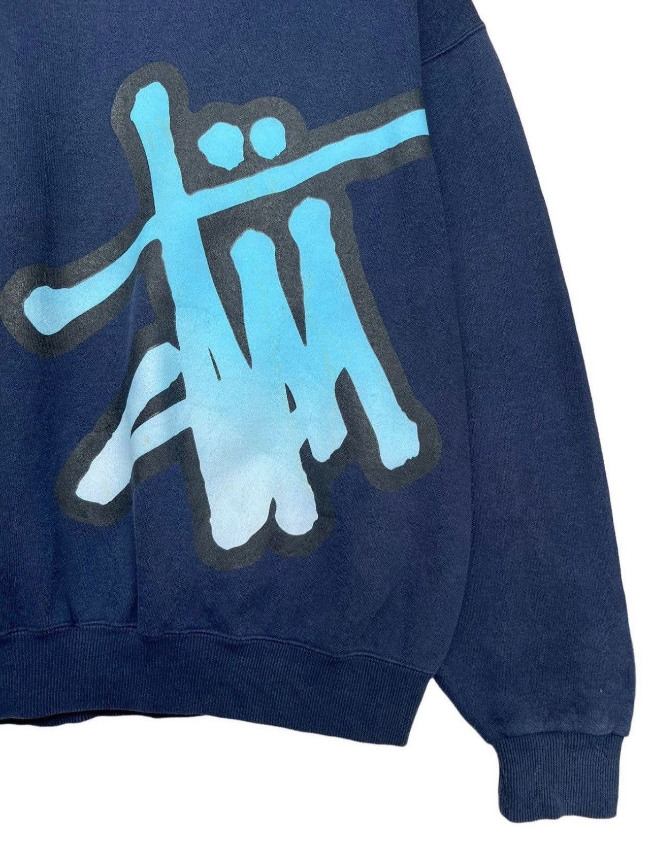 Stussy Vintage 90s Stussy Spellout Baggy Boxy Sweatshirt Size US L / EU 52-54 / 3 - 6 Thumbnail