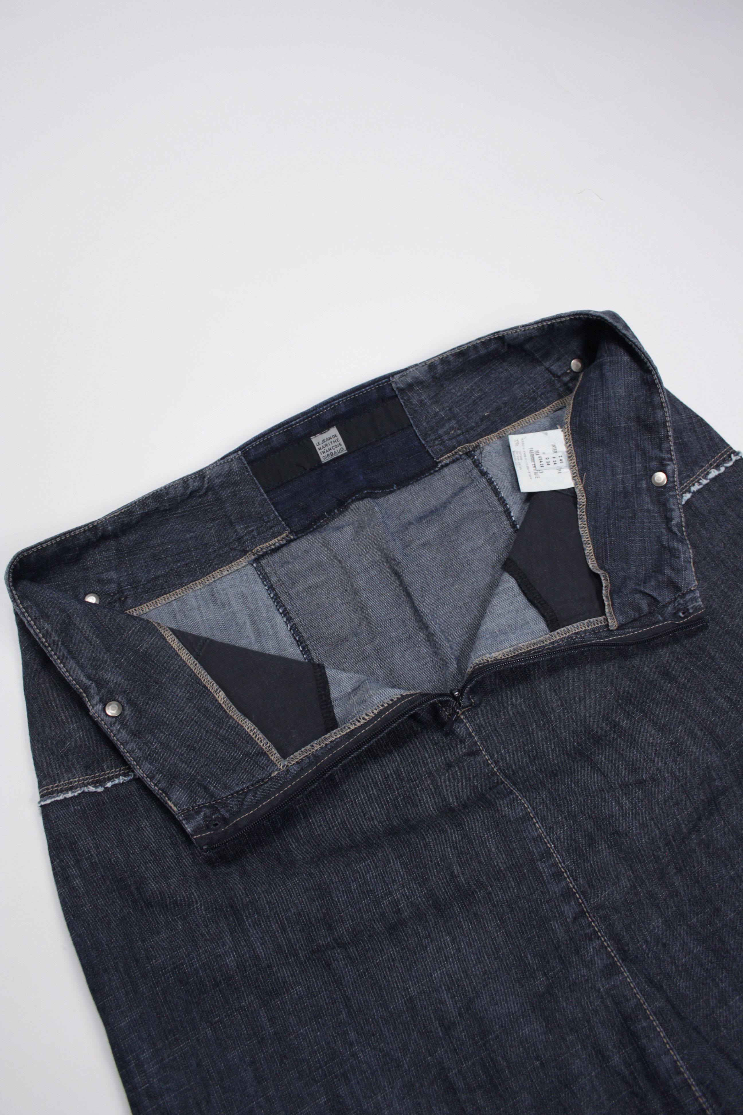 Marithe + Francois Girbaud × Vintage M+FG 2000s Vintage Denim Straight Midi Skirt Y2K Size 31" - 5 Thumbnail