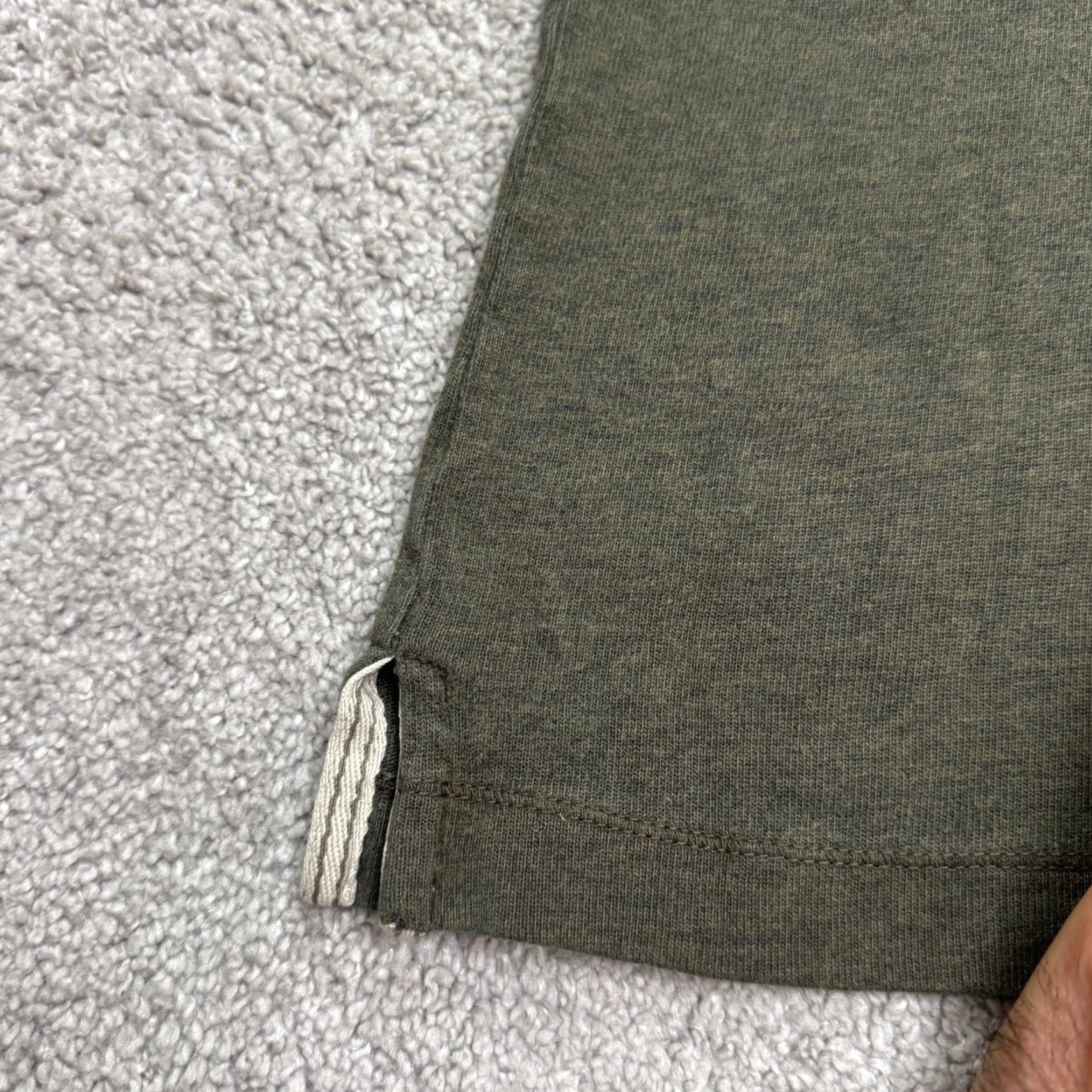 J.Crew J.CREW Sweatshirt Mens Large Olive Green 1/4 Zip Cotton All Seasons Outdoor Hiking Mens Size US L / EU 52-54 / 3 - 5 Thumbnail