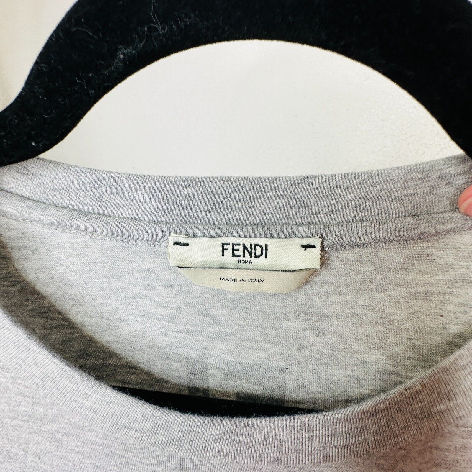 Fendi Fendi Gray Appia Antica Blvd Fendi Roma Tee Bead Sequin L Size L / US 10 / IT 46 - 9 Thumbnail