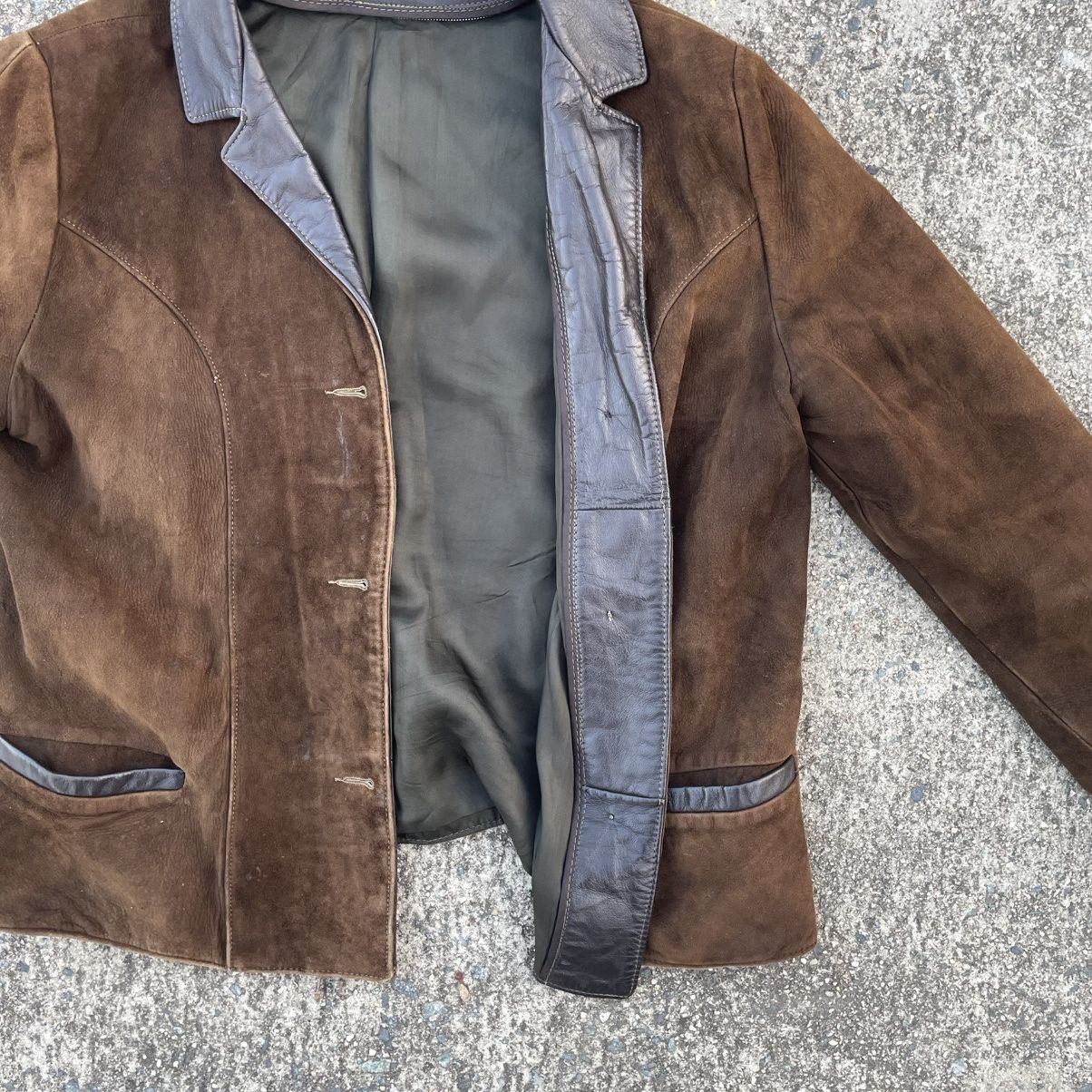 Vintage Vintage Womens Leather Jacker Size M / US 6-8 / IT 42-44 - 6 Thumbnail
